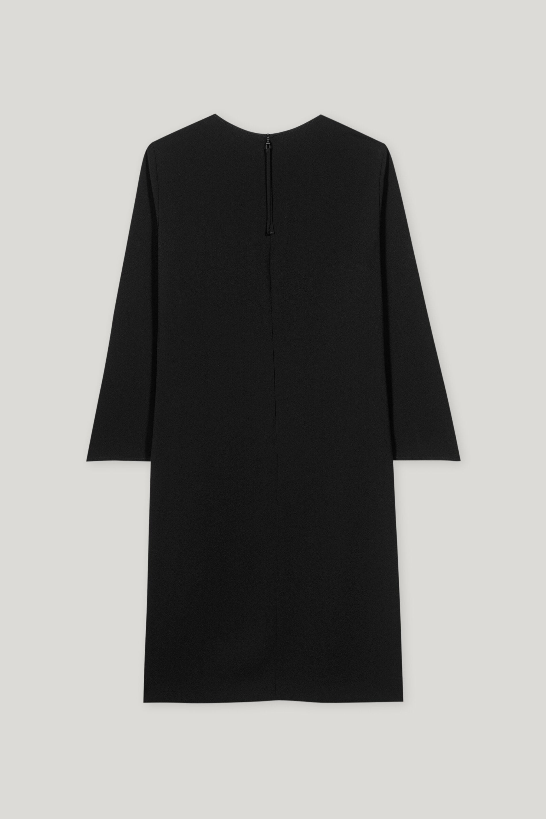 Midikleid aus Techno-Sablé - deep black - Standard | Artikel Rück