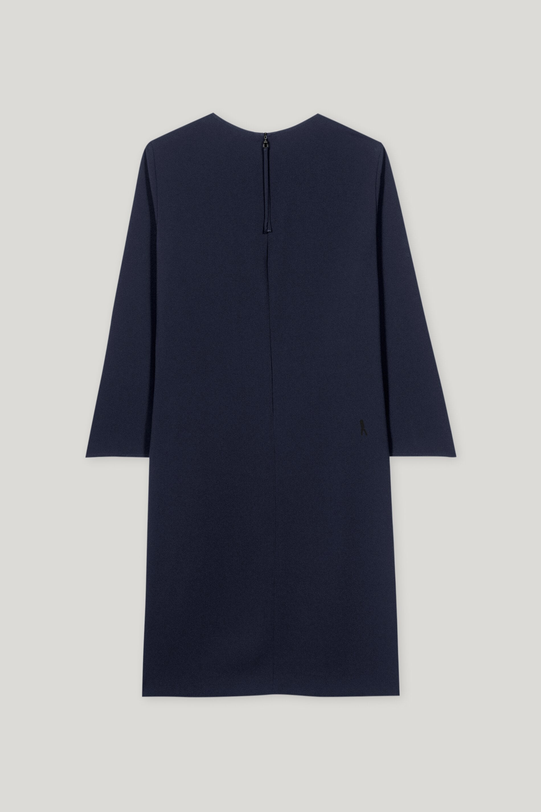 Midikleid aus Techno-Sablé - dark navy - Standard | Artikel Rück