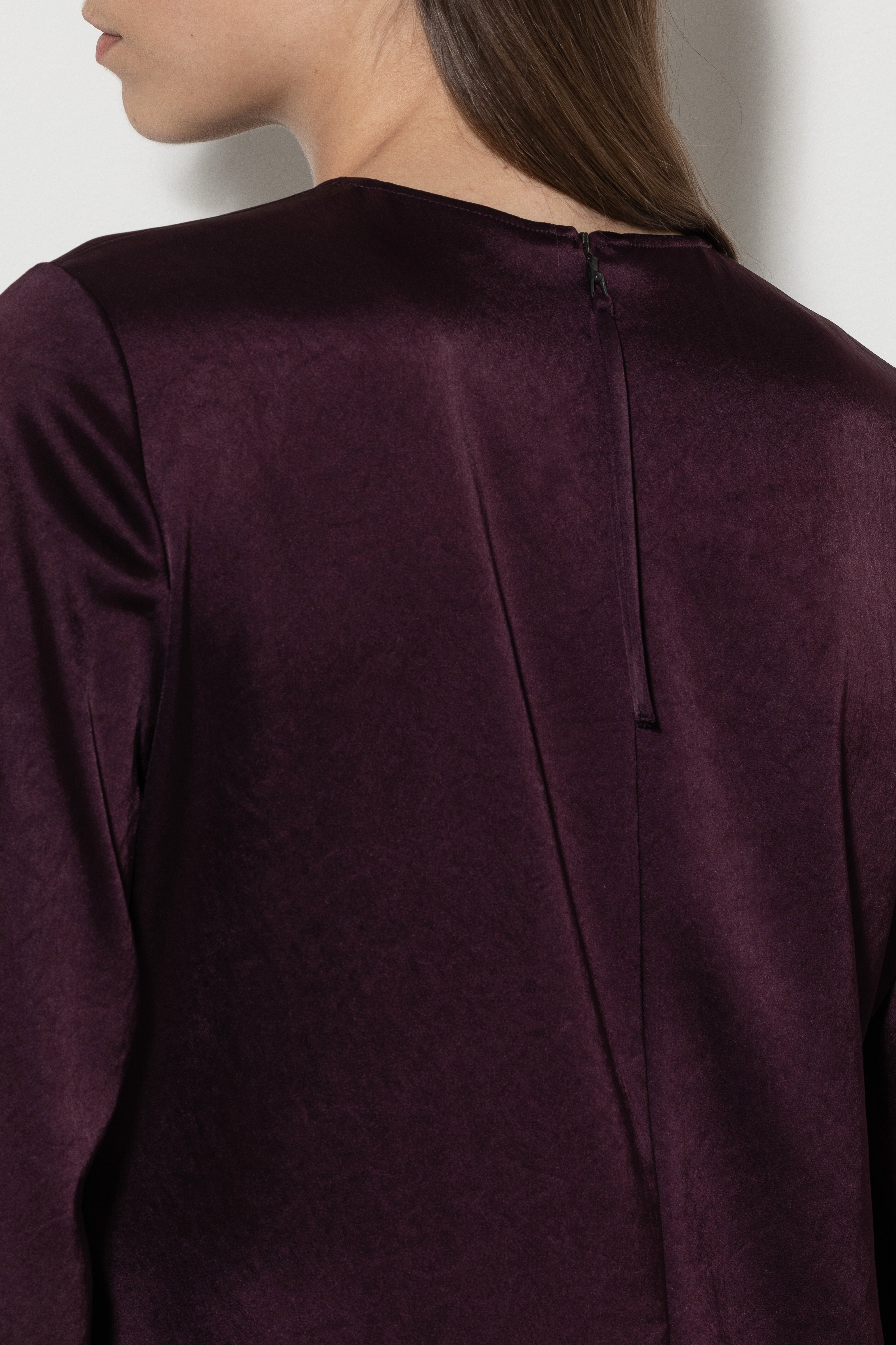 Satin-Minikleid - burgundy - Standard | Model Detail
