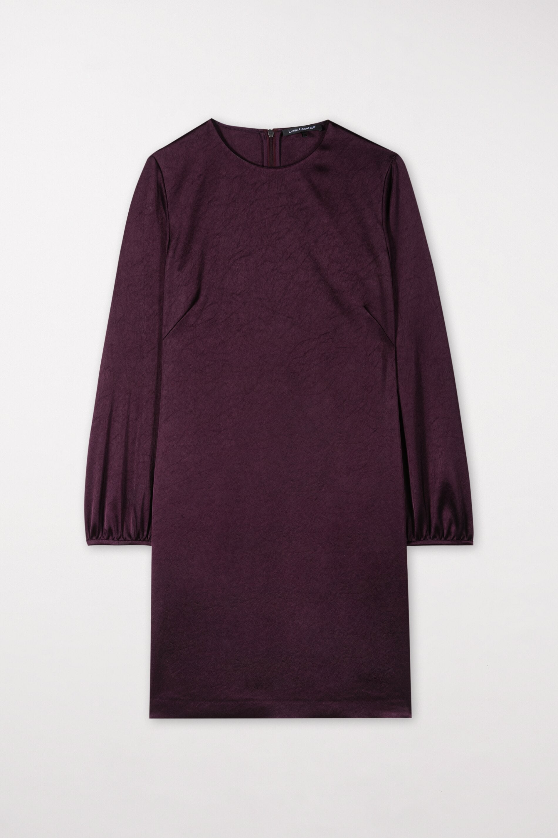 Satin-Minikleid - burgundy - Standard | Artikel Front