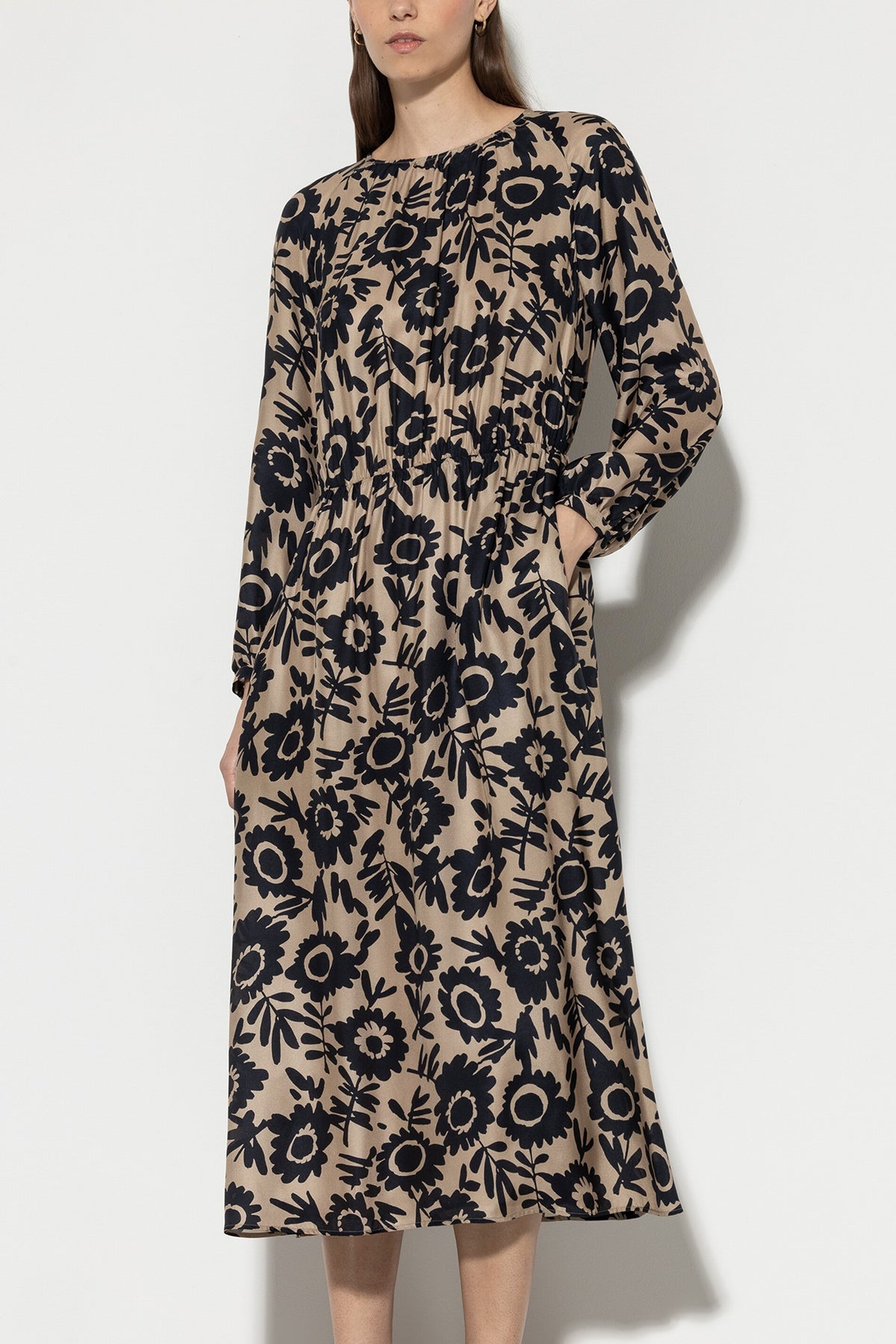 Maxikleid mit Flower-Print - multi - Standard | Model Front