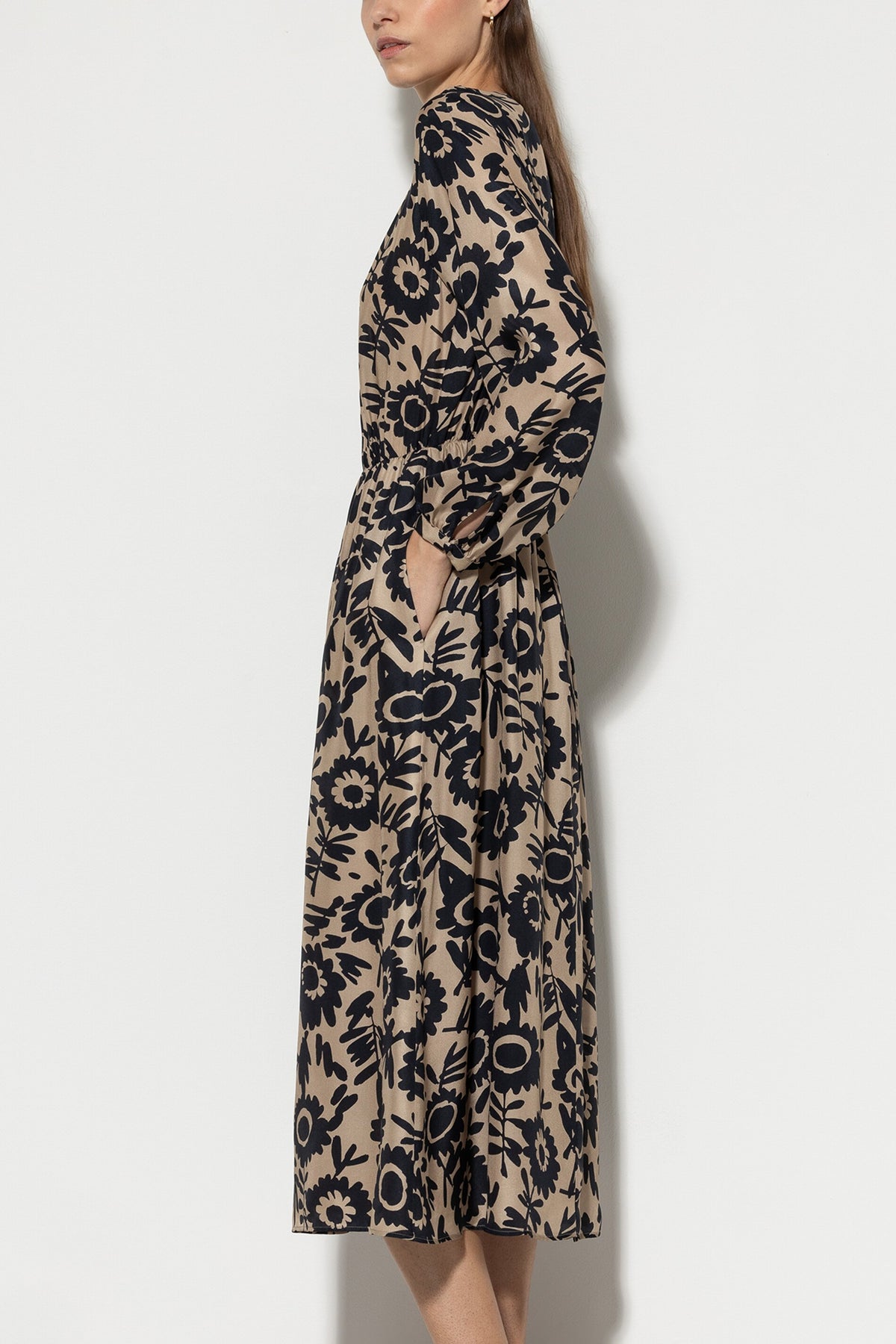 Maxikleid mit Flower-Print - multi - Standard | Model Seite