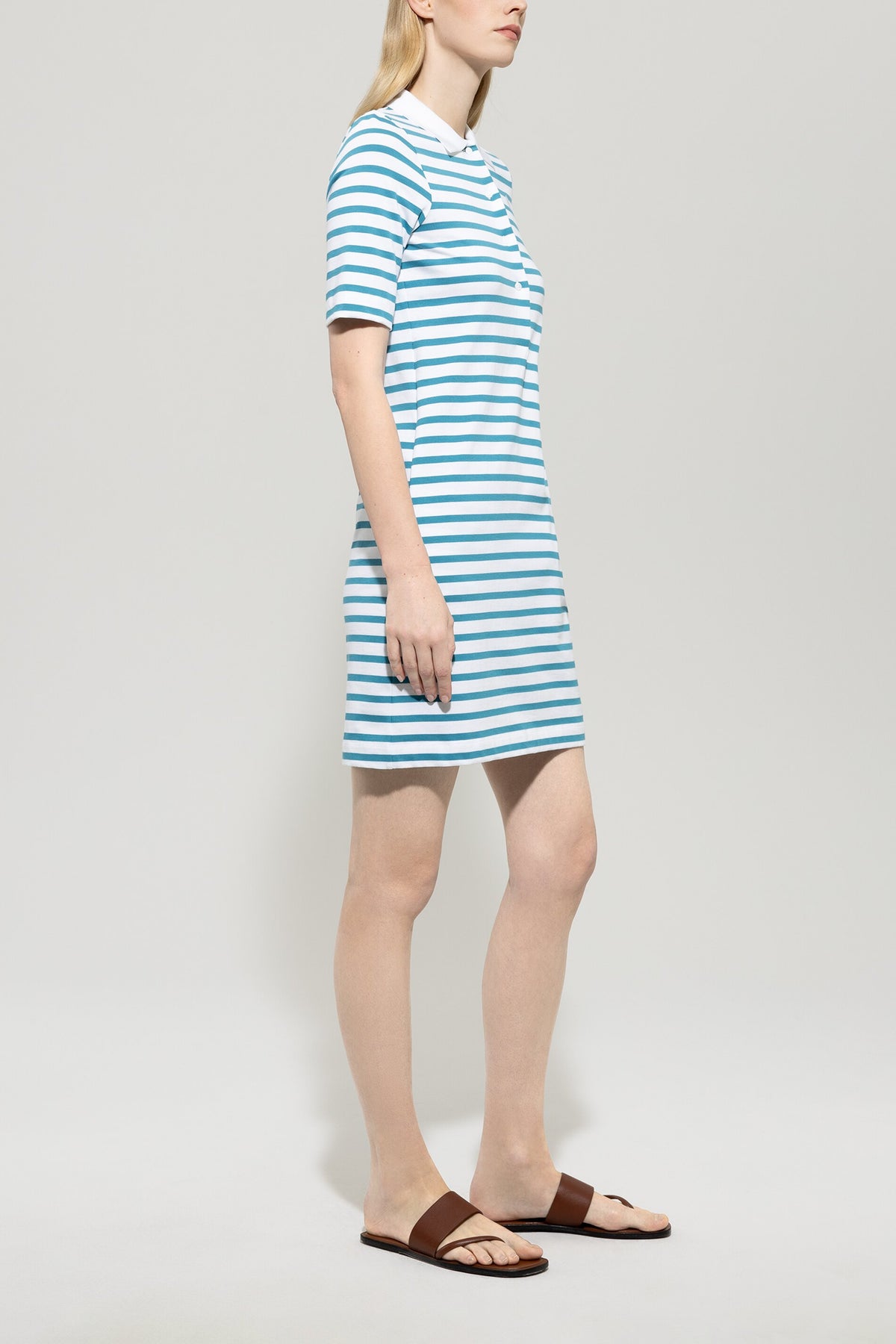 Streifen-Polokleid - multi - Standard | Model Seite