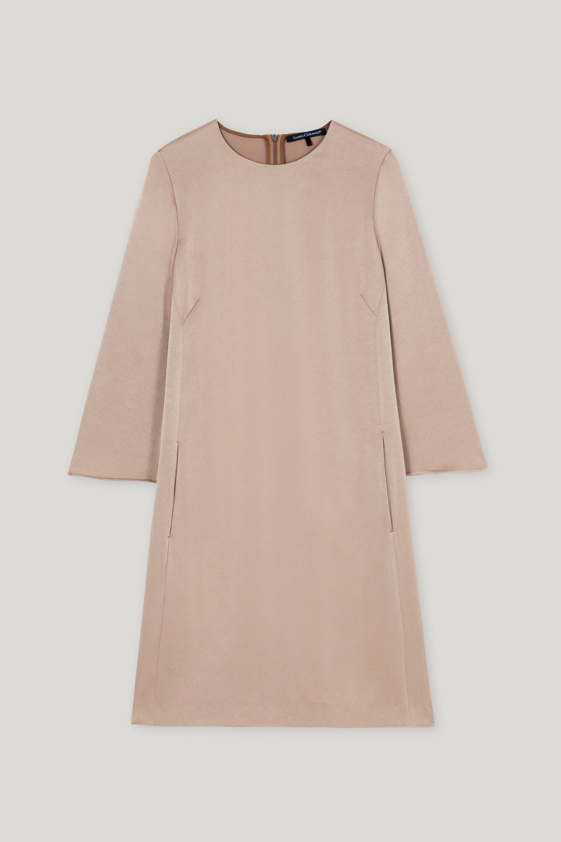 Satin-Minikleid - mushroom - Standard | Artikel Front