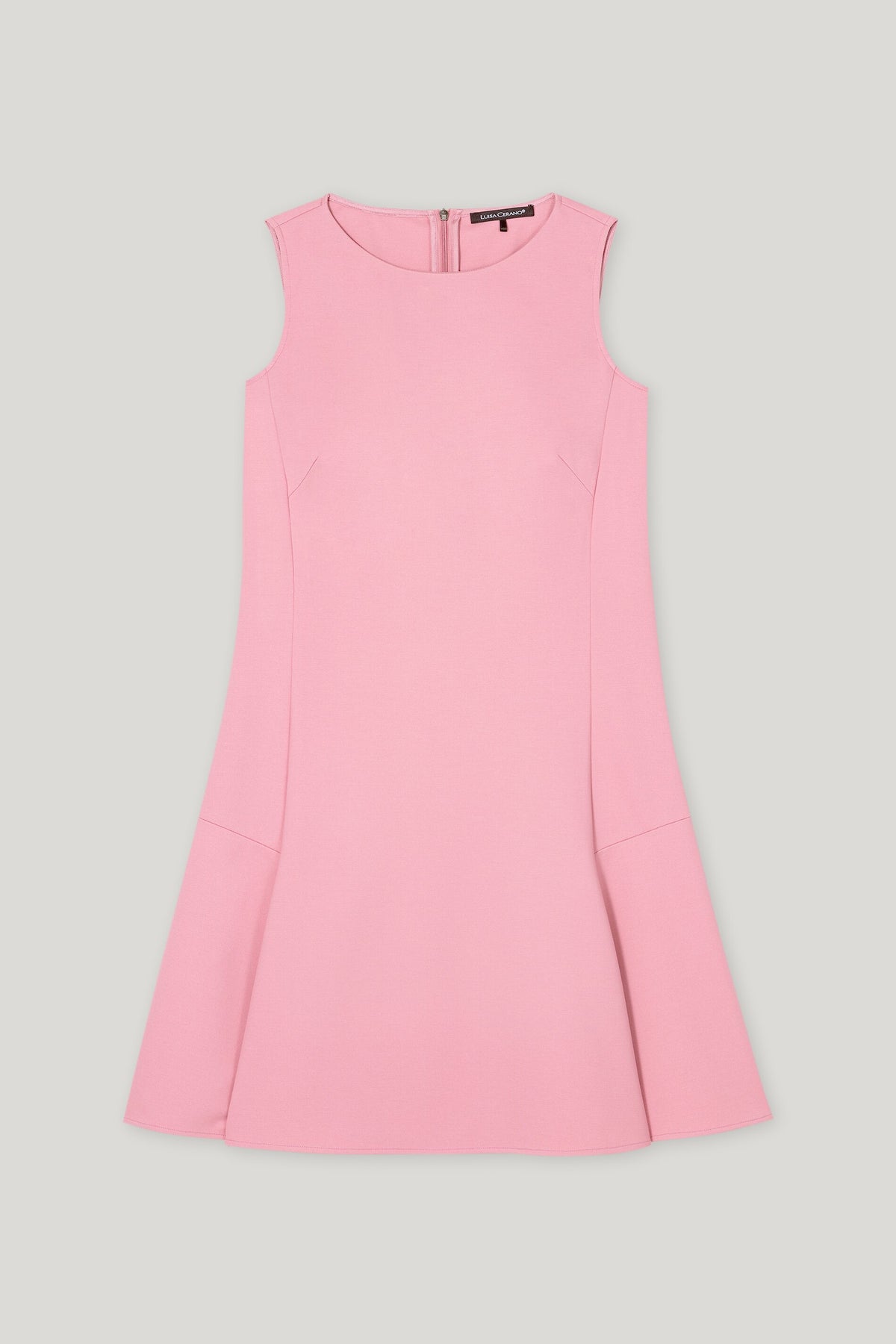 Minikleid aus Punto-Milano - cherry blossom - lange Version | Artikel Front