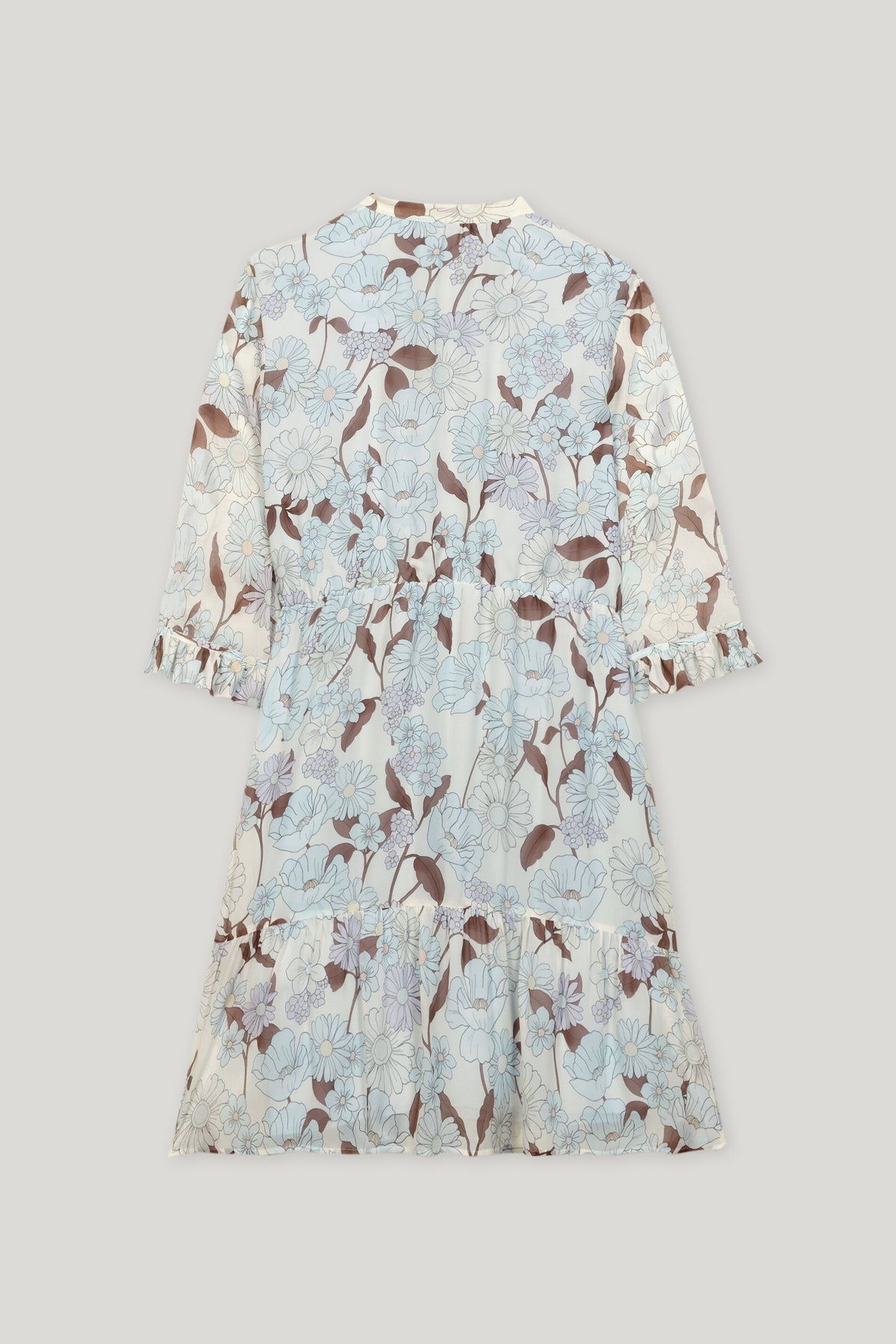 Midikleid mit Flower-Print - multi - Standard | Artikel Rück