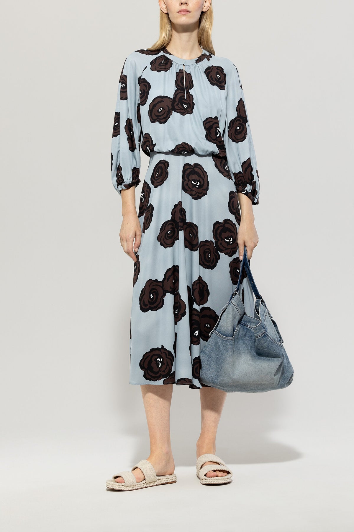 Maxikleid mit Flower-Print - multi - Standard | Model Front