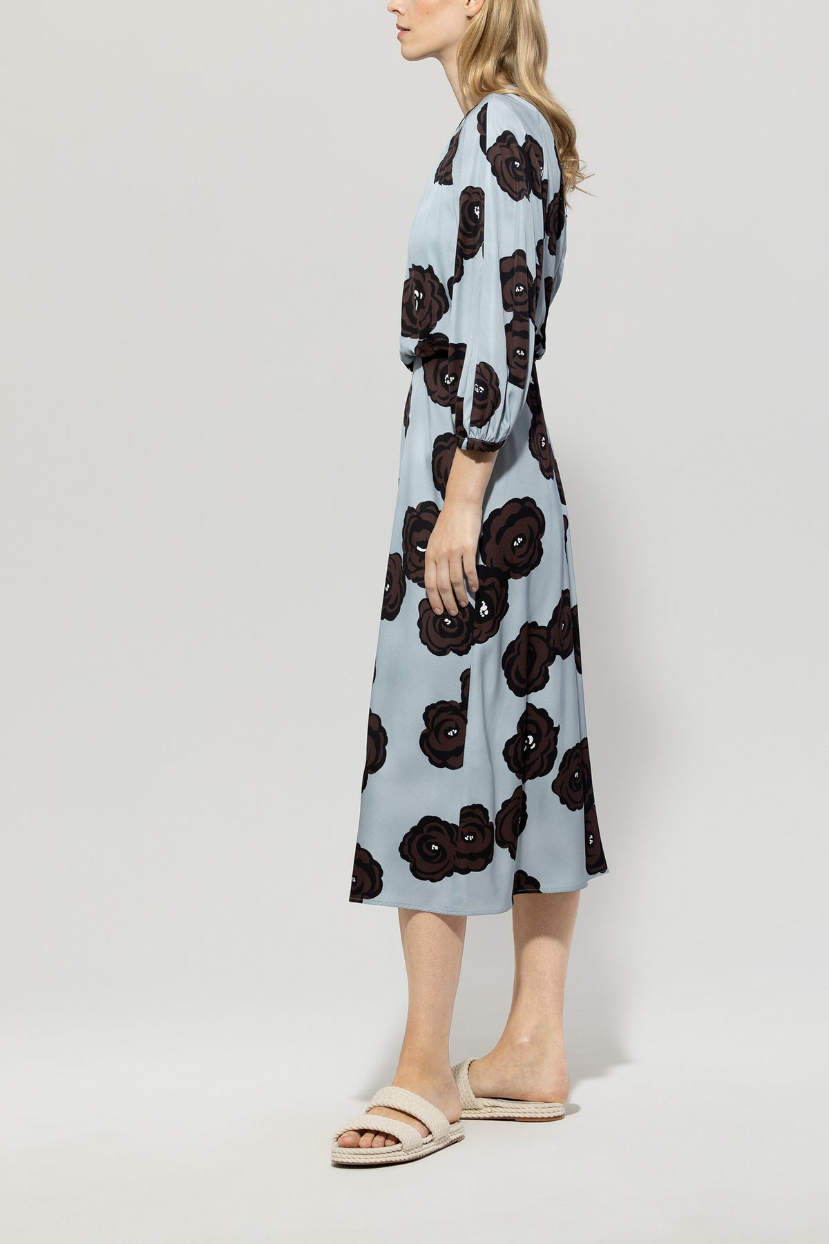 Maxikleid mit Flower-Print - multi - Standard | Model Seite
