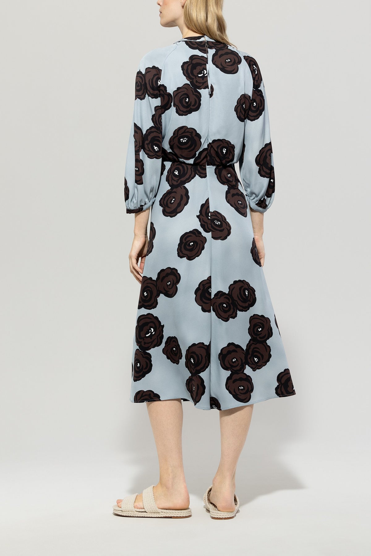 Maxikleid mit Flower-Print - multi - Standard | Model Rück