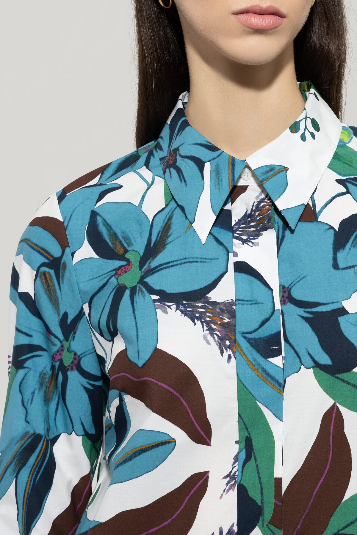 Hemdkleid mit Hawaii-Print - multi - Standard | Model Detail
