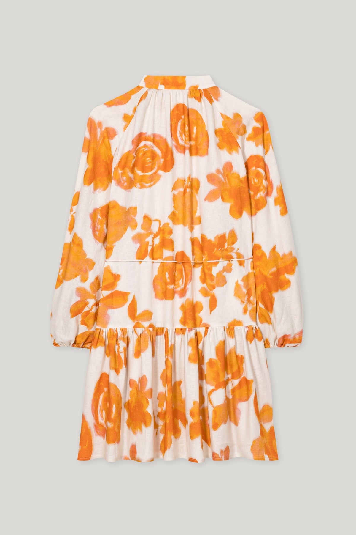 Minikleid mit Rose-Print - peachy orange / multi - Standard | Artikel Rück