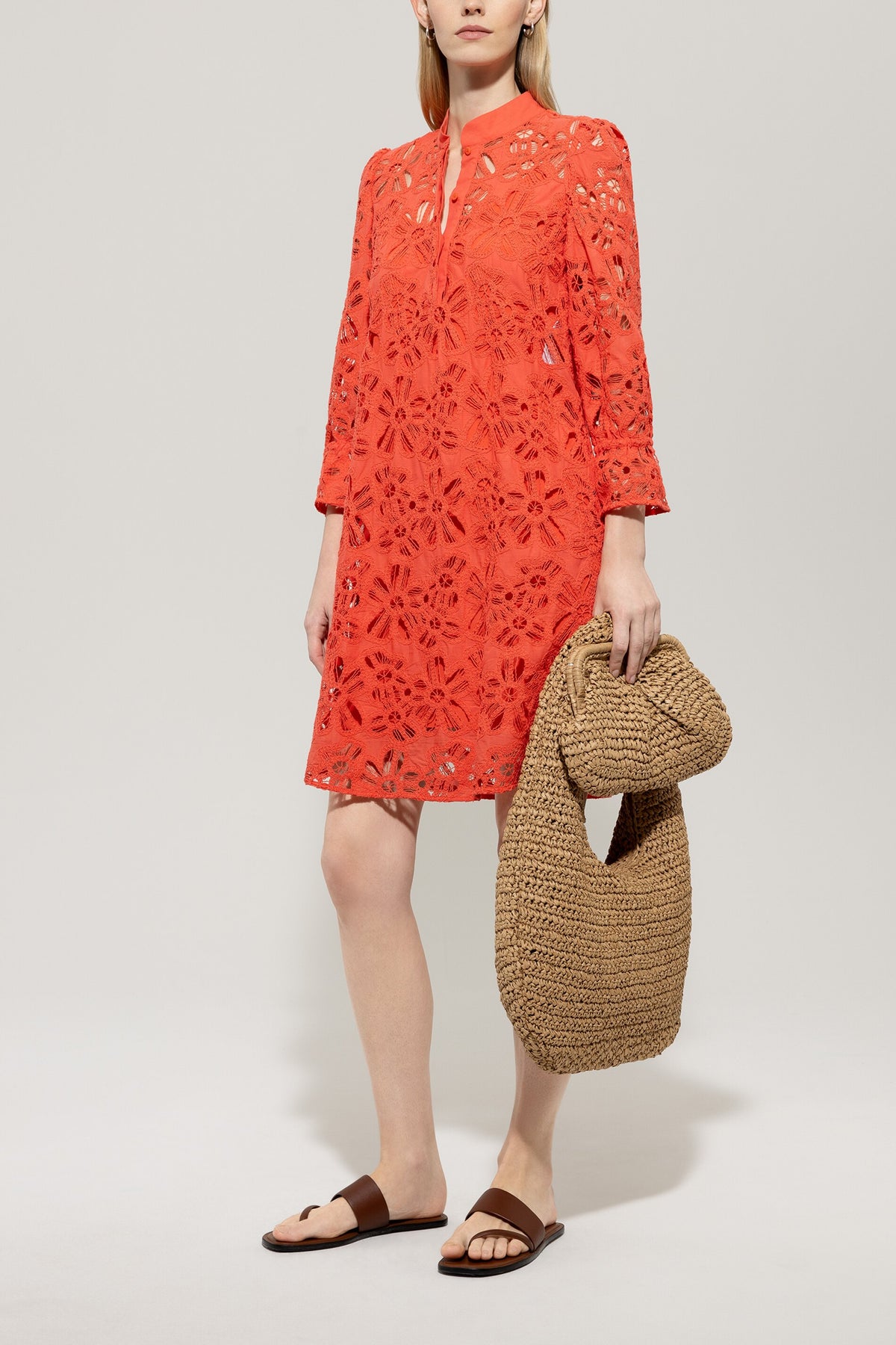 Crochet-Hemdblusenkleid - hibiscus - Standard | Model Front