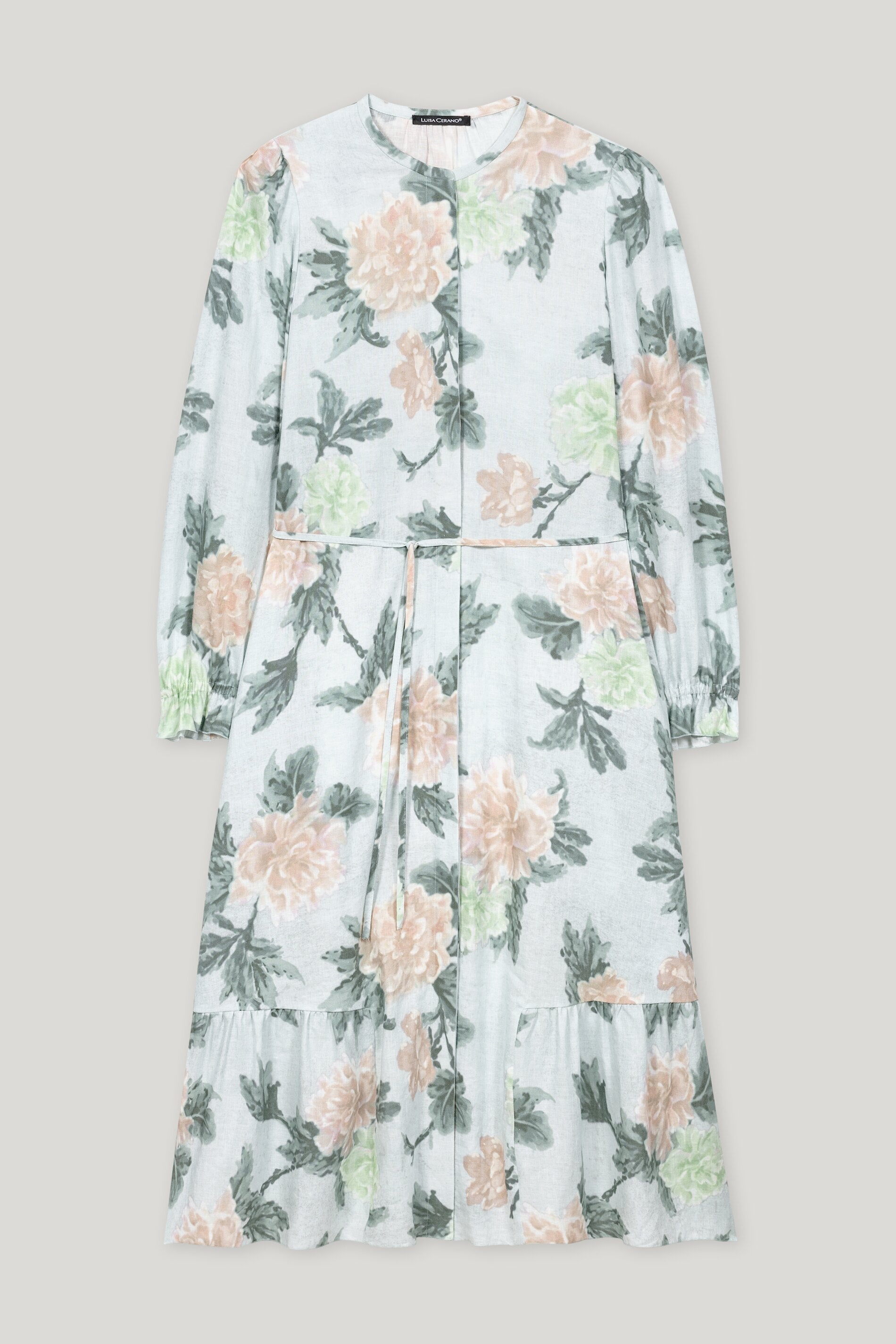 Midikleid mit Flower-Print - multi - lange Version | Artikel Front