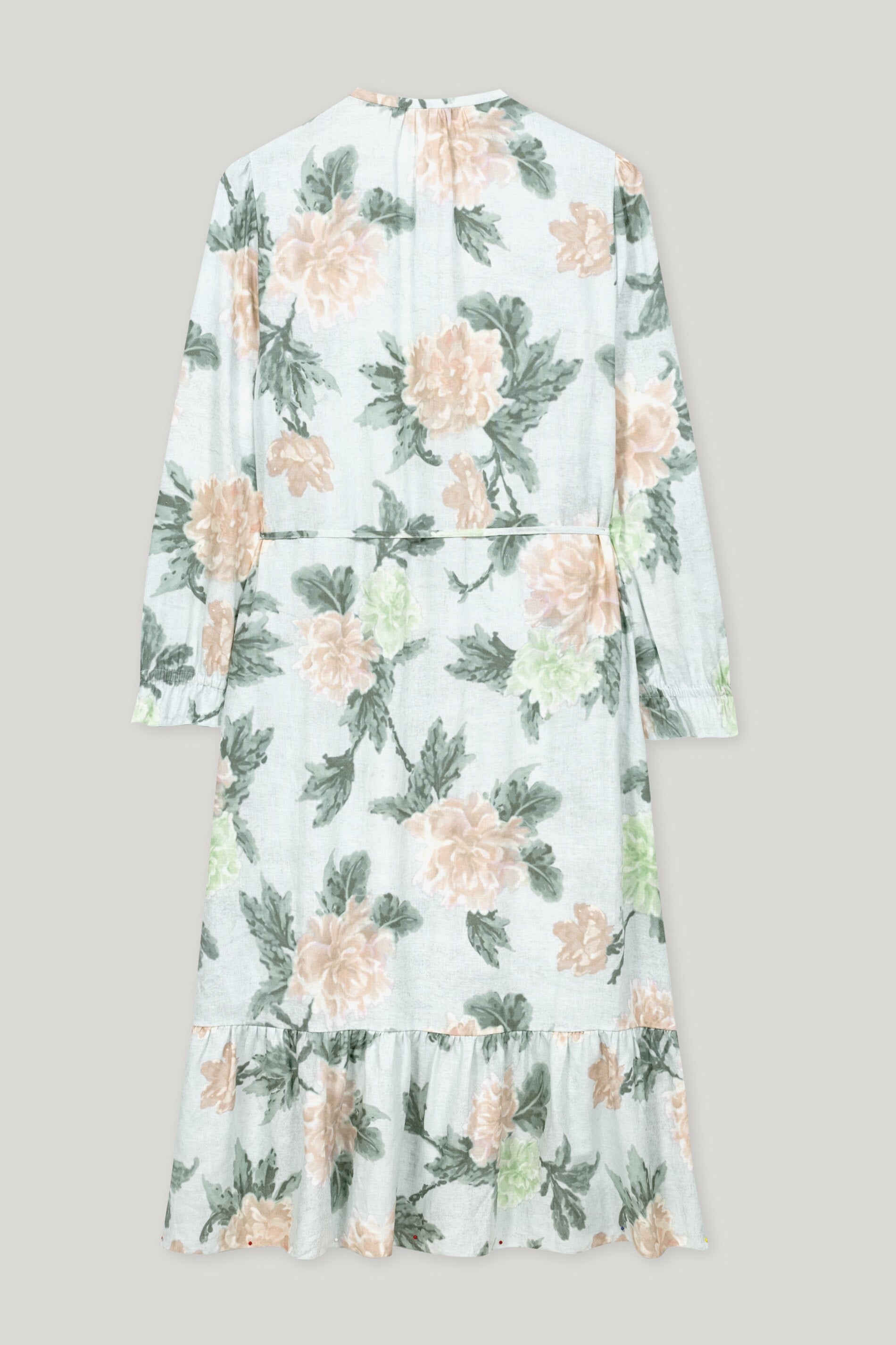 Midikleid mit Flower-Print - multi - lange Version | Artikel Rück