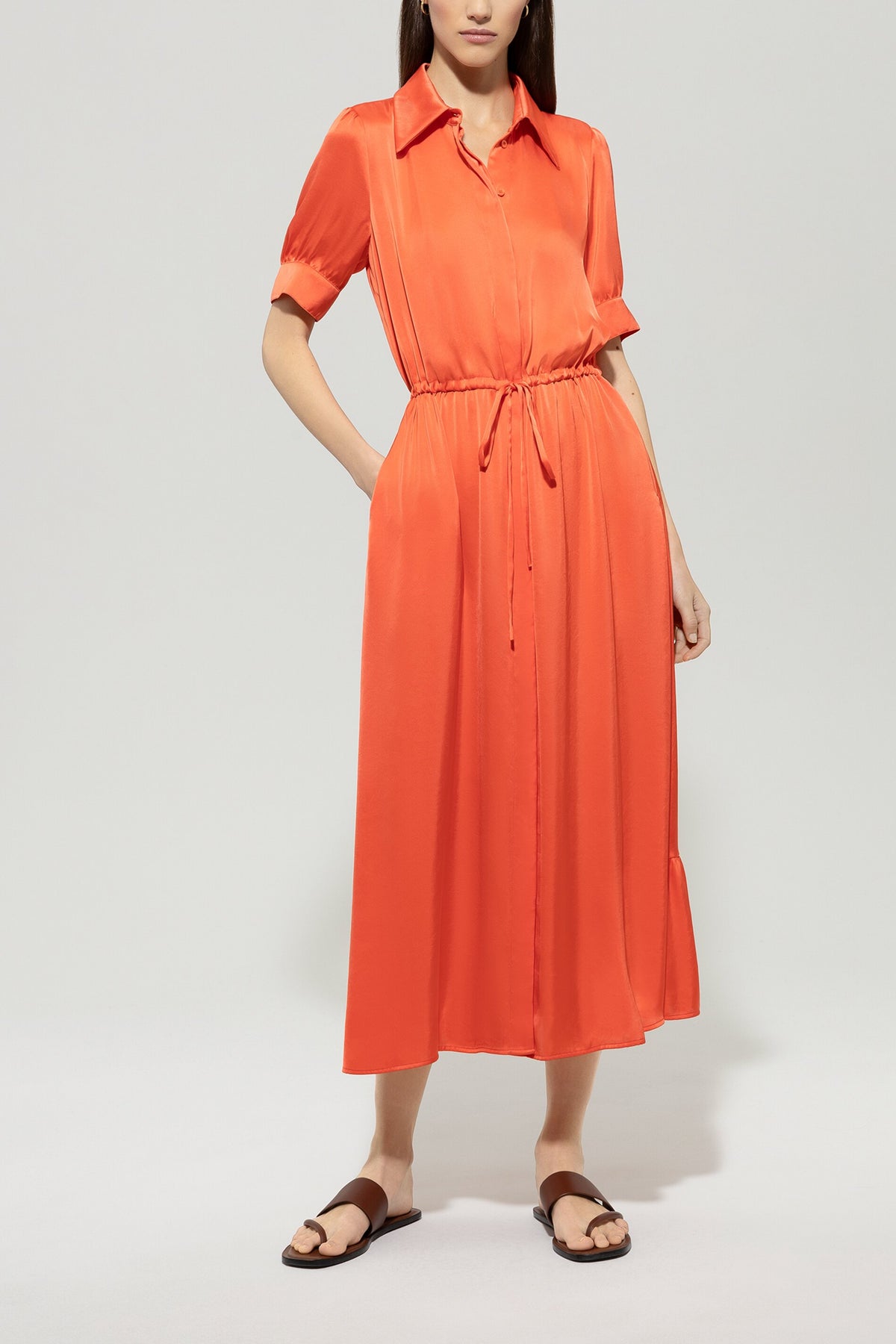 Volants-Hemdblusenkleid - hibiscus - Standard | Model Front