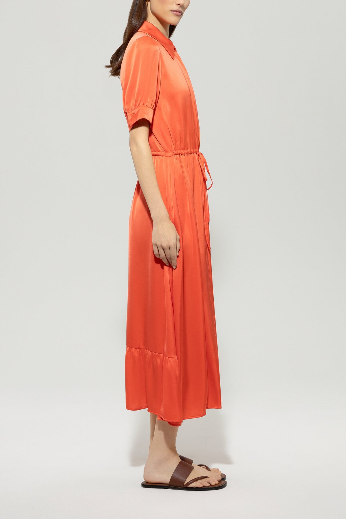 Volants-Hemdblusenkleid - hibiscus - Standard | Model Seite