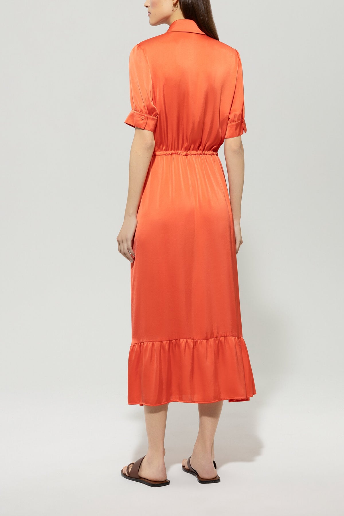 Volants-Hemdblusenkleid - hibiscus - Standard | Model Rück