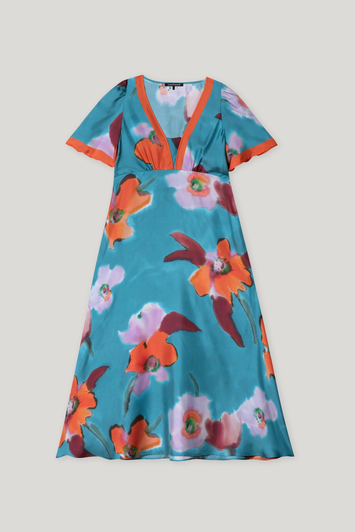 Maxikleid mit Hibiskus-Print - multi - Standard | Artikel Front