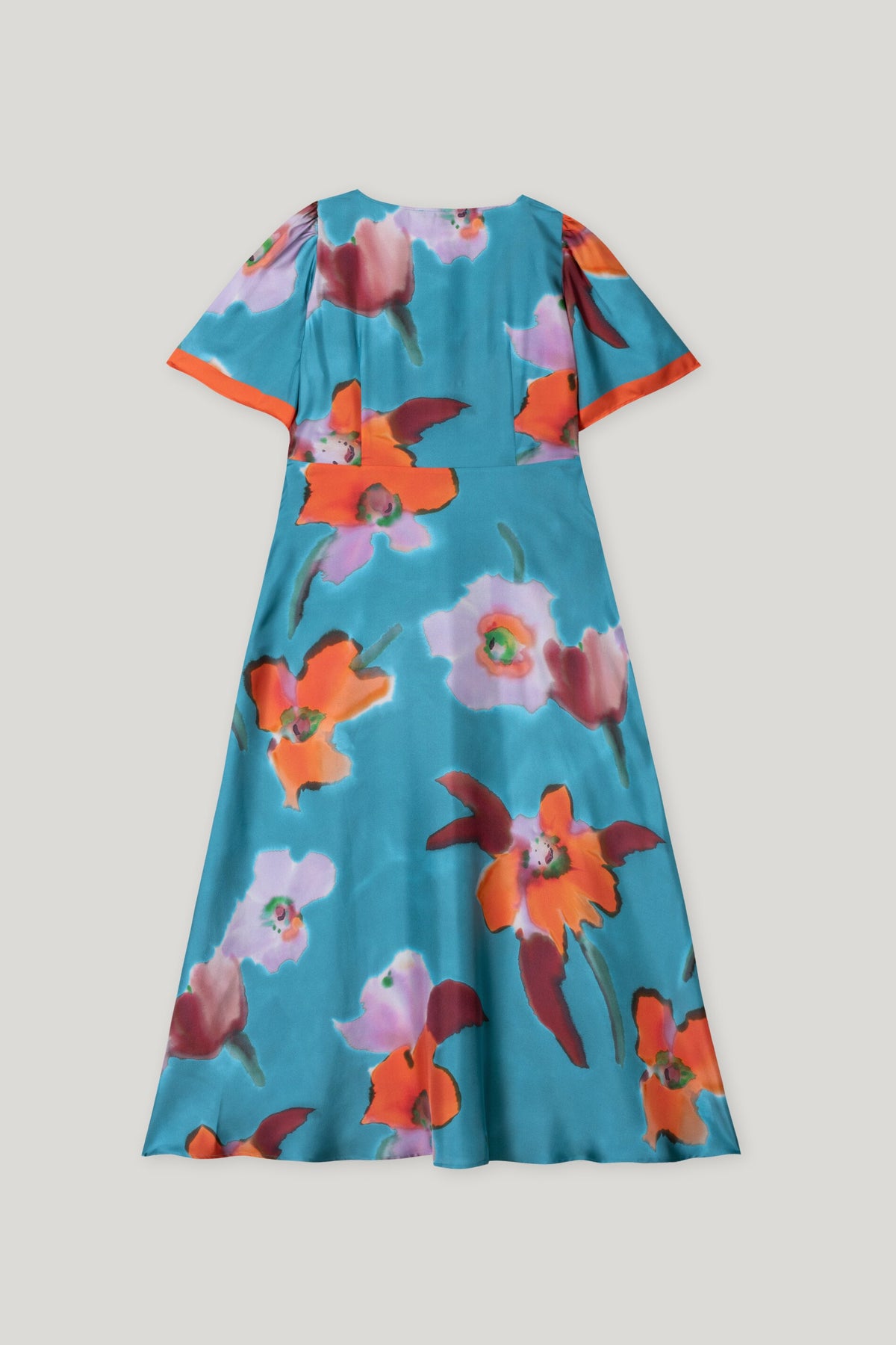 Maxikleid mit Hibiskus-Print - multi - Standard | Artikel Rück