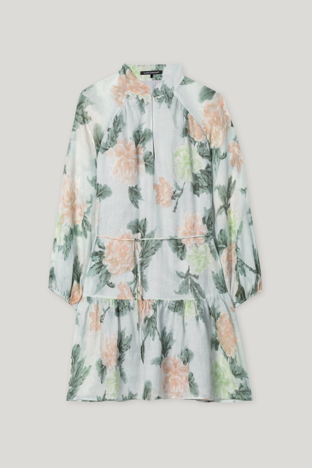 Ramie-Kleid mit Floral-Print - multi - Standard | Artikel Front