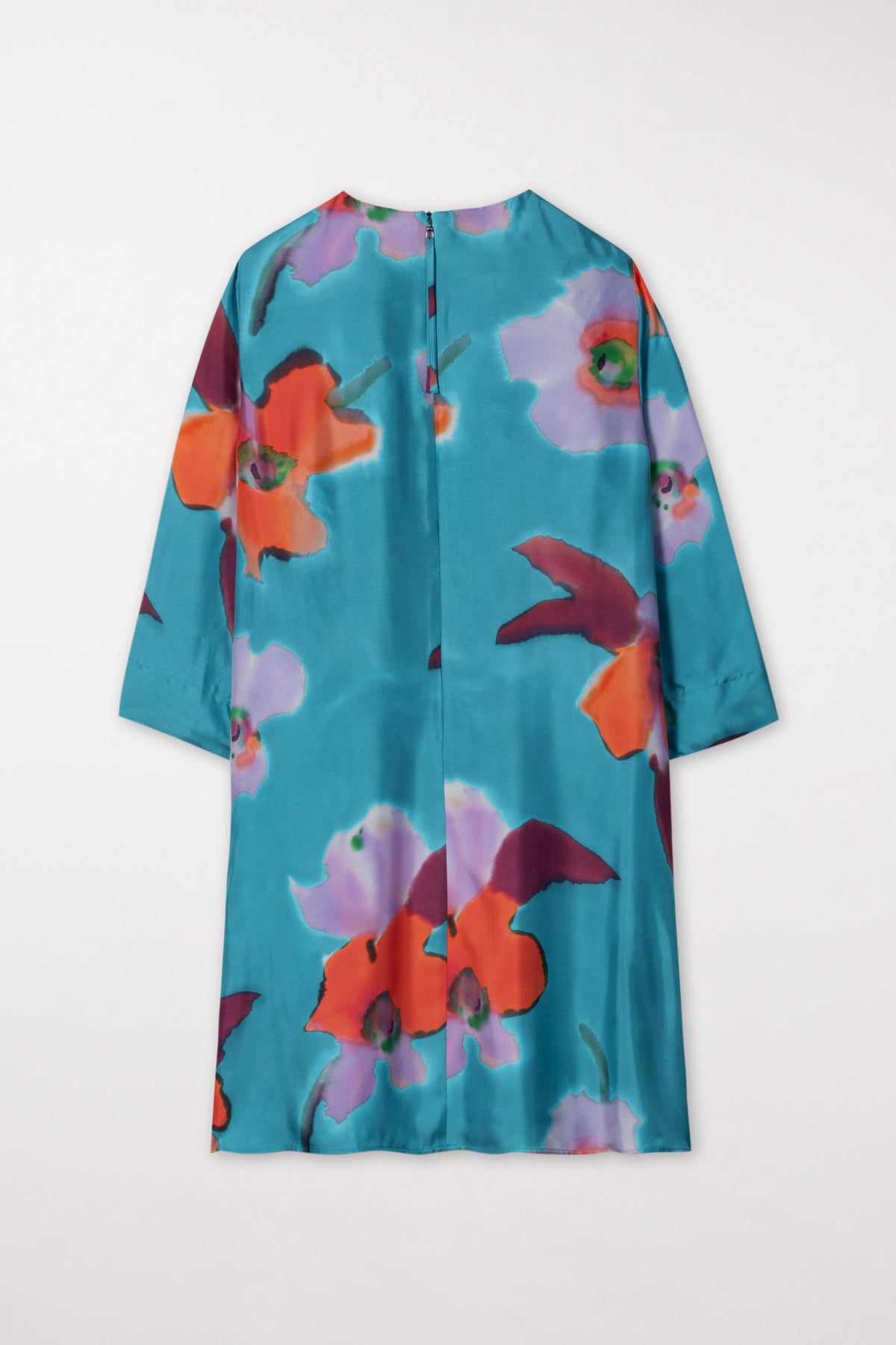 Minikleid mit Hibiskus-Print - multi - Standard | Artikel Rück