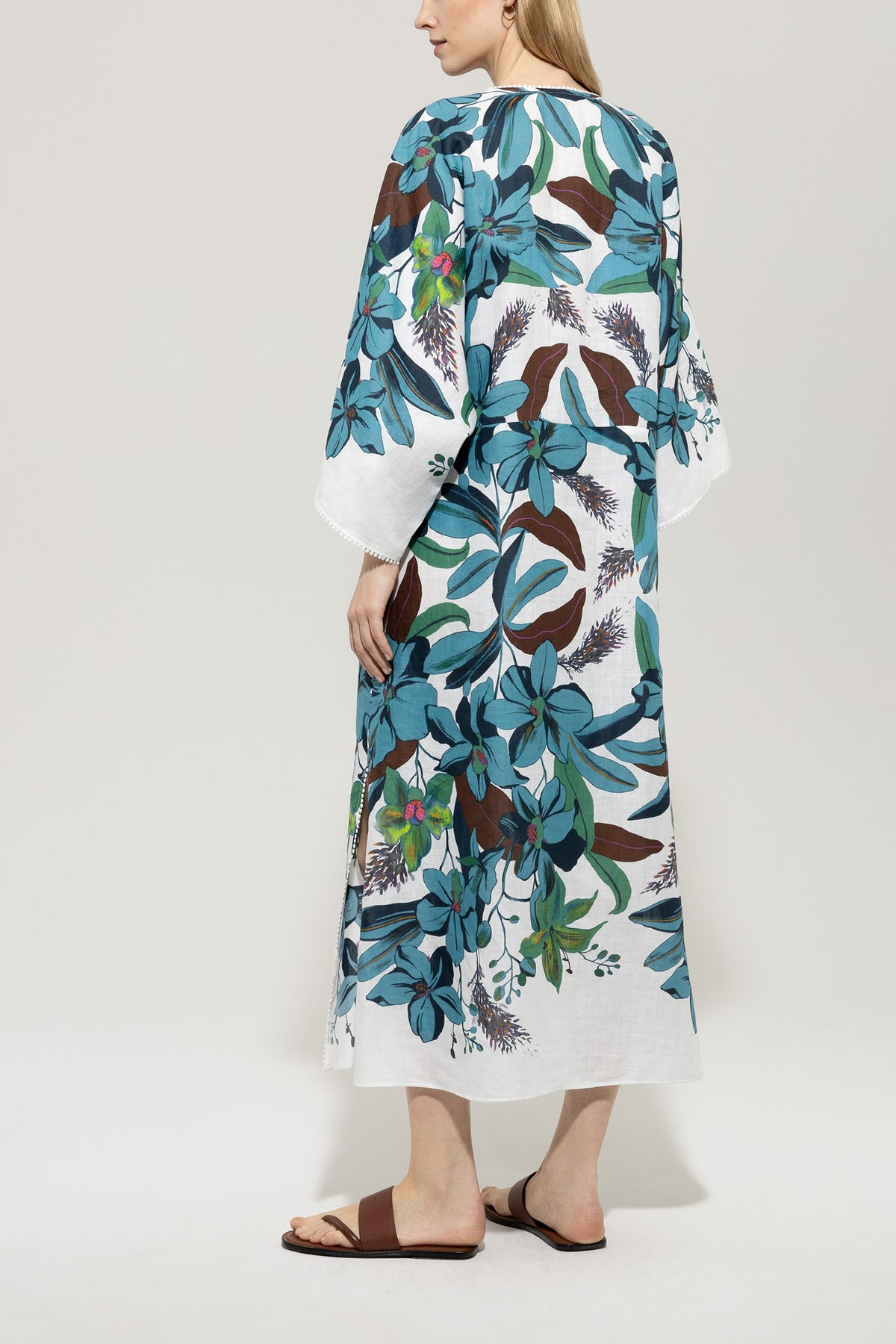 Tunikakleid mit Hawaii-Print - multi - Standard | Model Rück