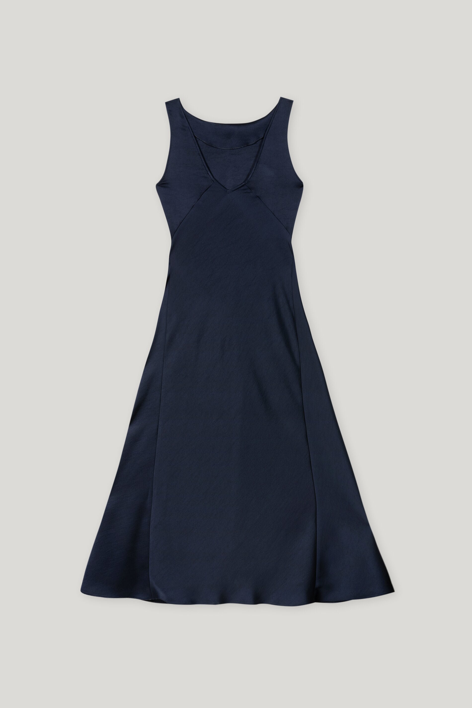 Satin-Maxidress - dark blue - Standard | Artikel Rück