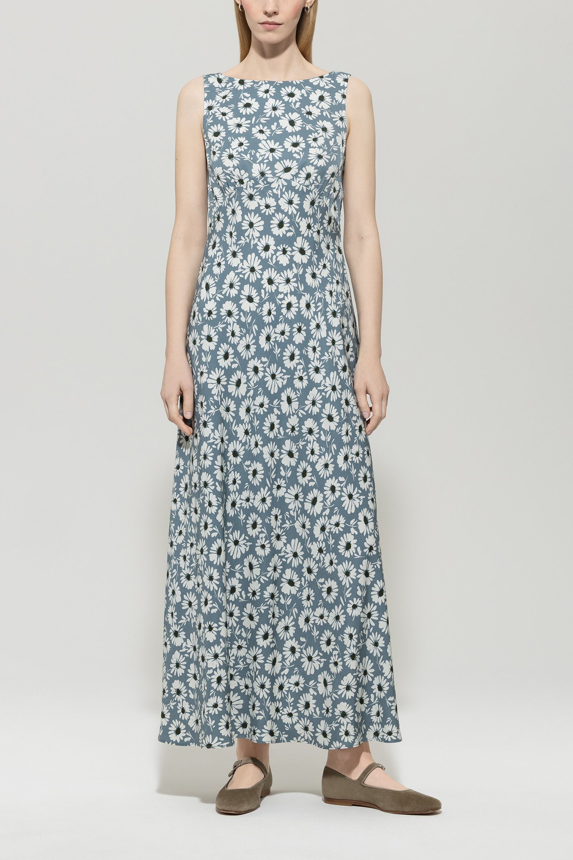 Kleid mit Flower-Print - multi - Standard | Model Front