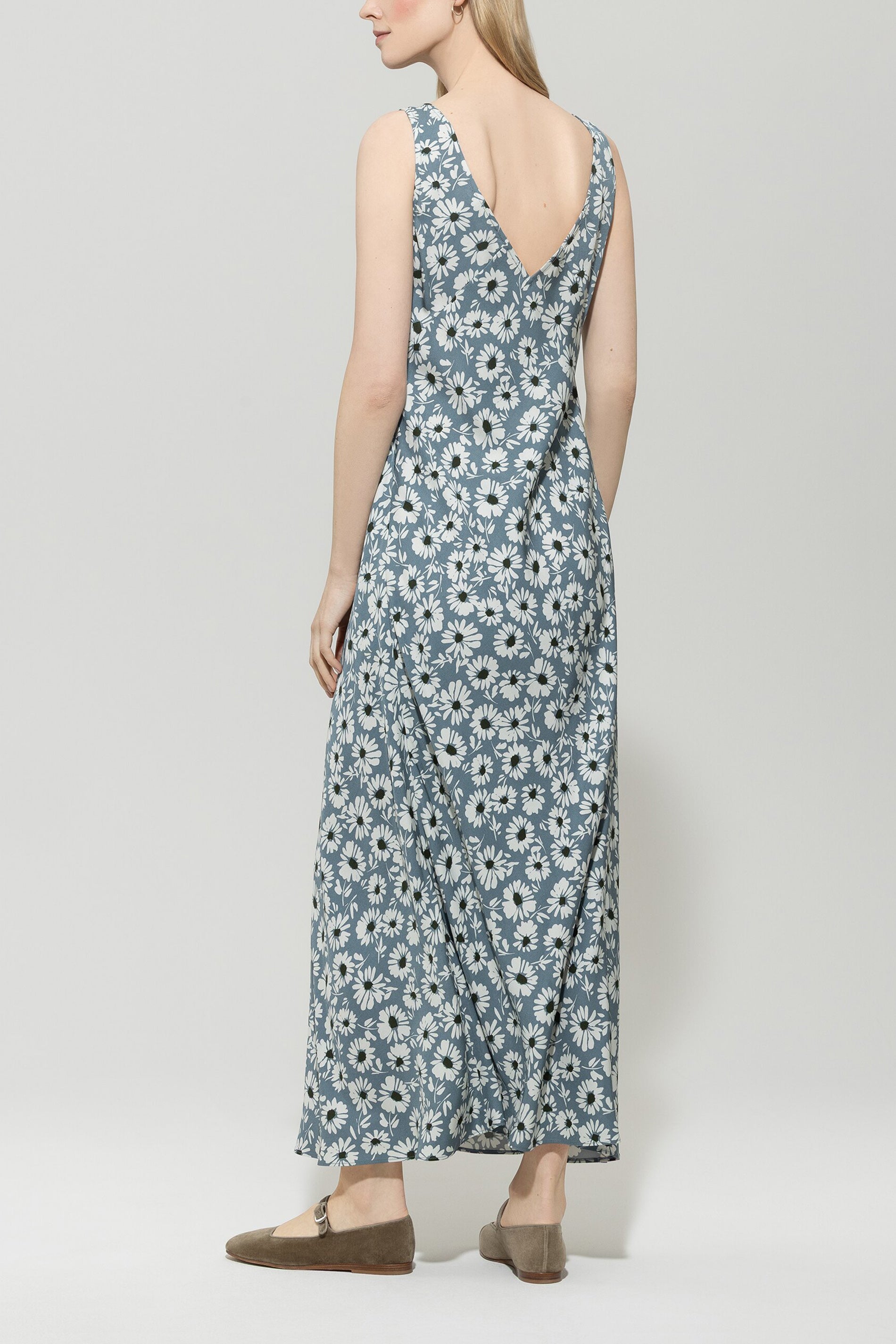 Kleid mit Flower-Print - multi - Standard | Model Rück