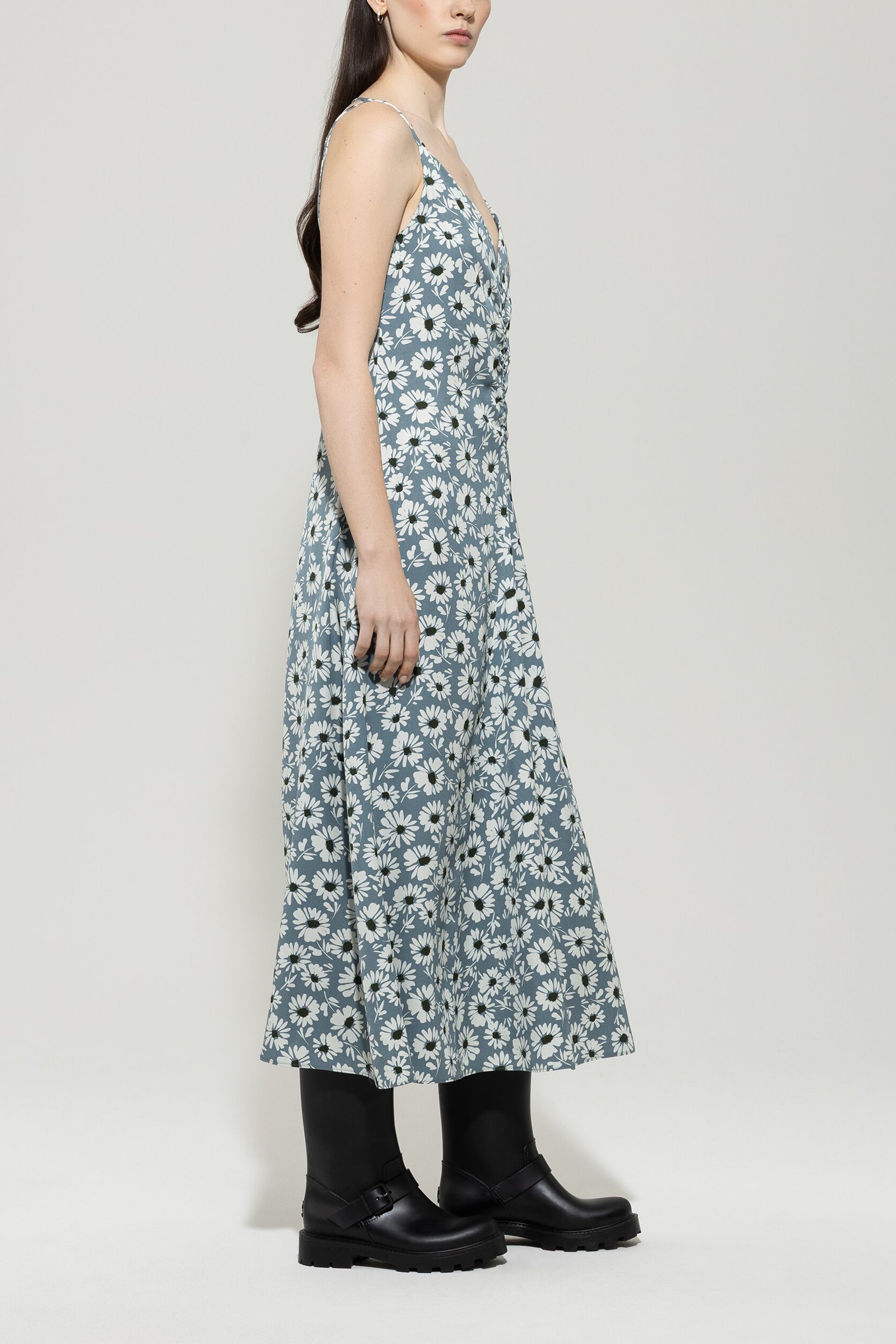 Kleid mit Flower-Print - multi - Standard | Model Seite