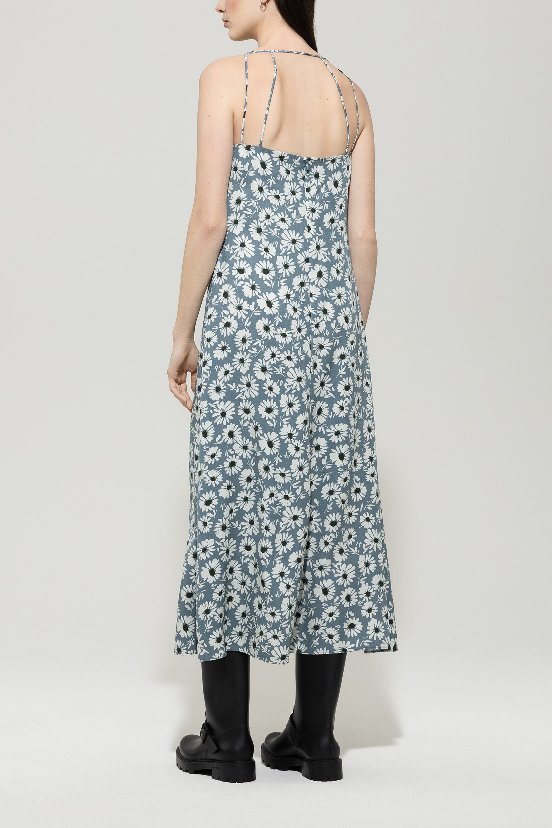 Kleid mit Flower-Print - multi - Standard | Model Rück