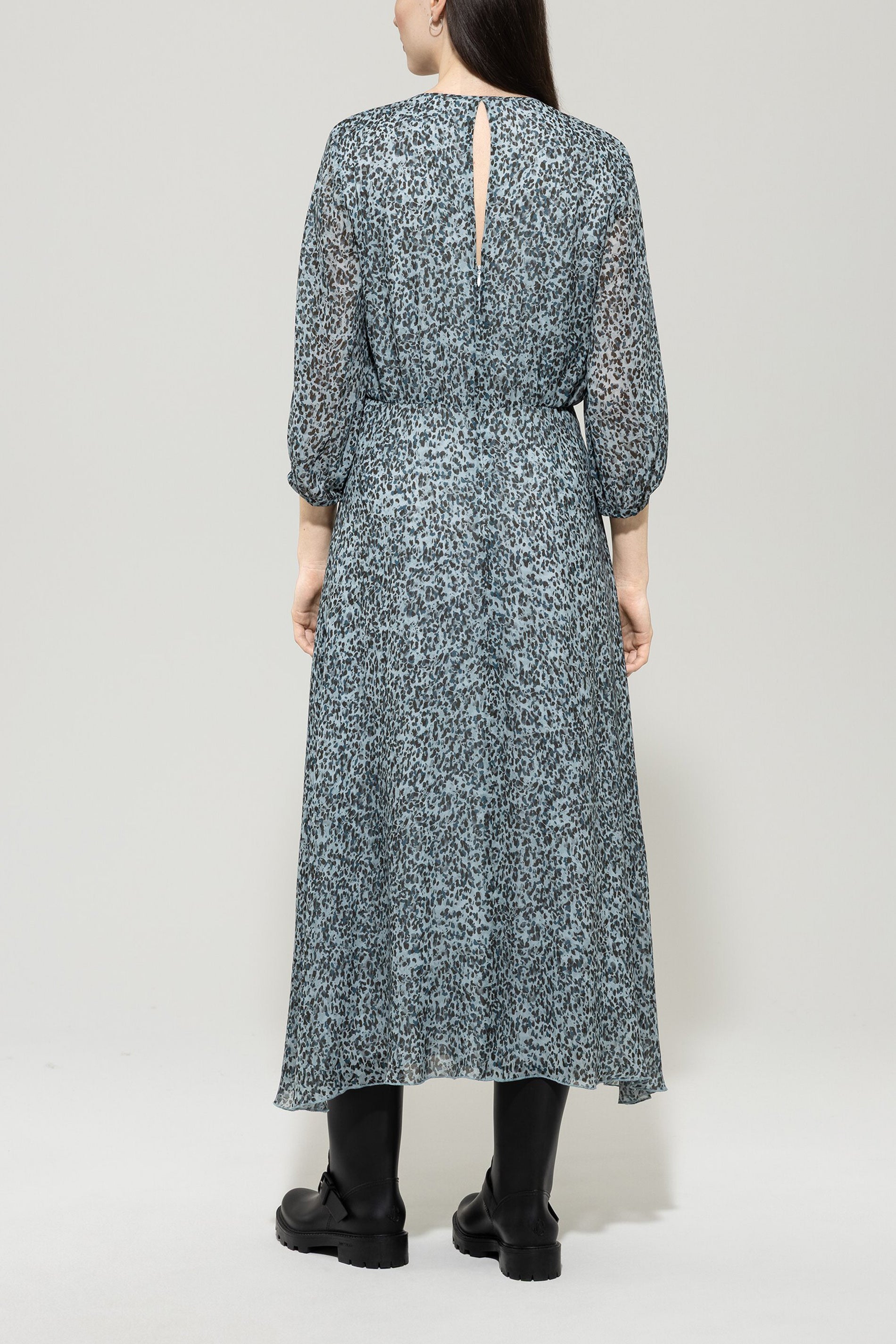 Kleid mit Animal-Print - multi - Standard | Model Rück