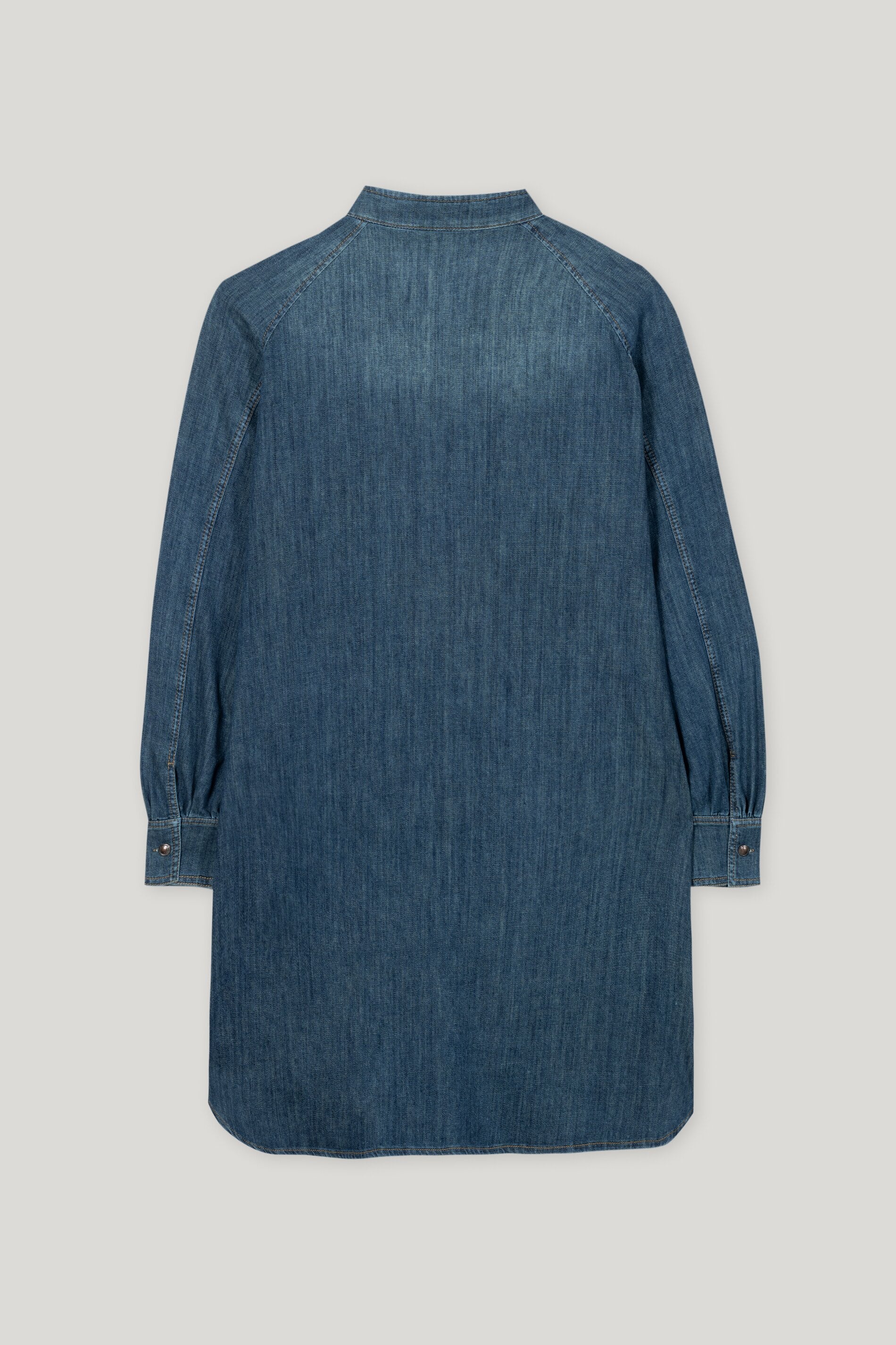 Denim-Kleid mit Rüschendetail - denim blue - Standard | Artikel Rück