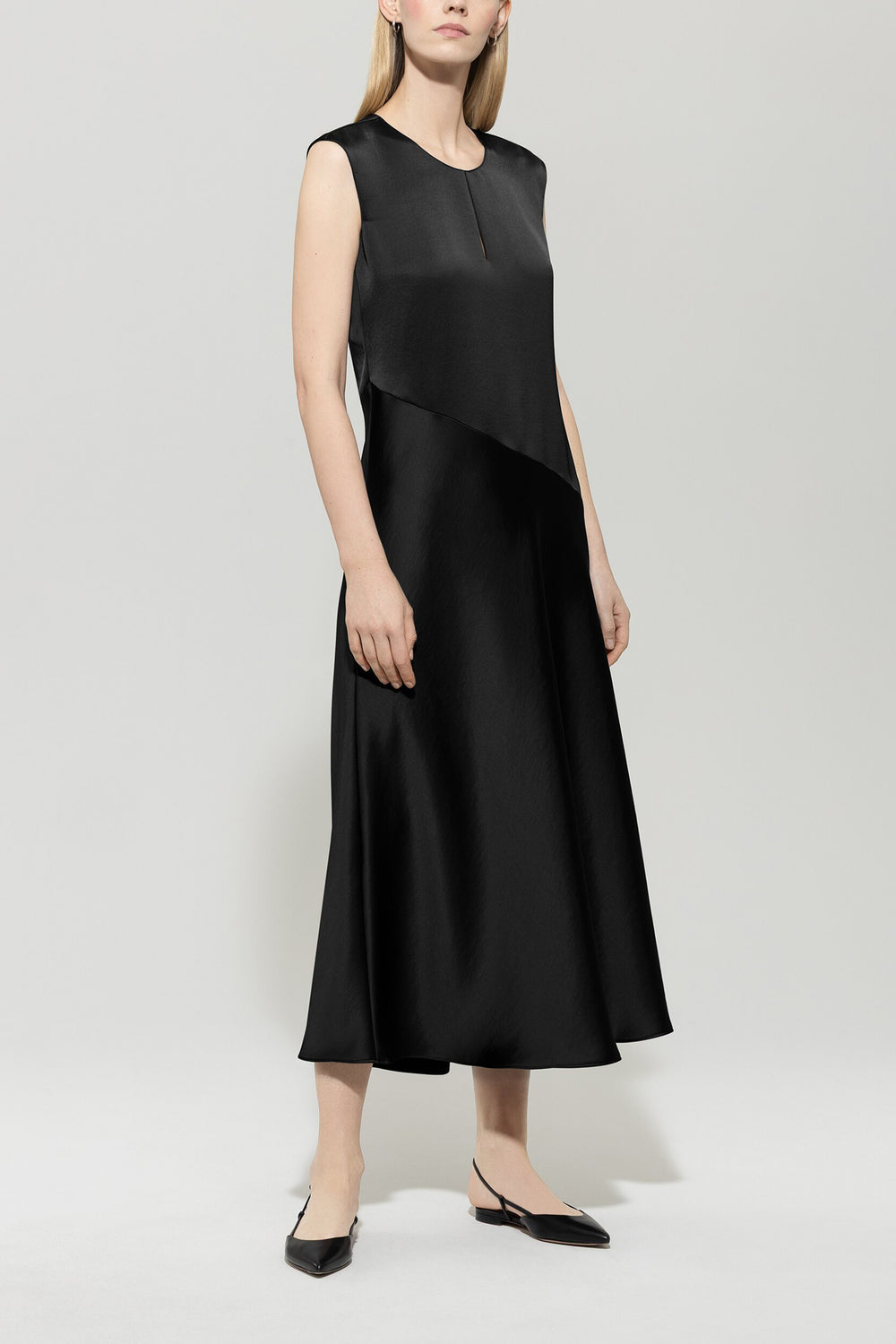Shift dress with cut-out detail - deep black - Standard