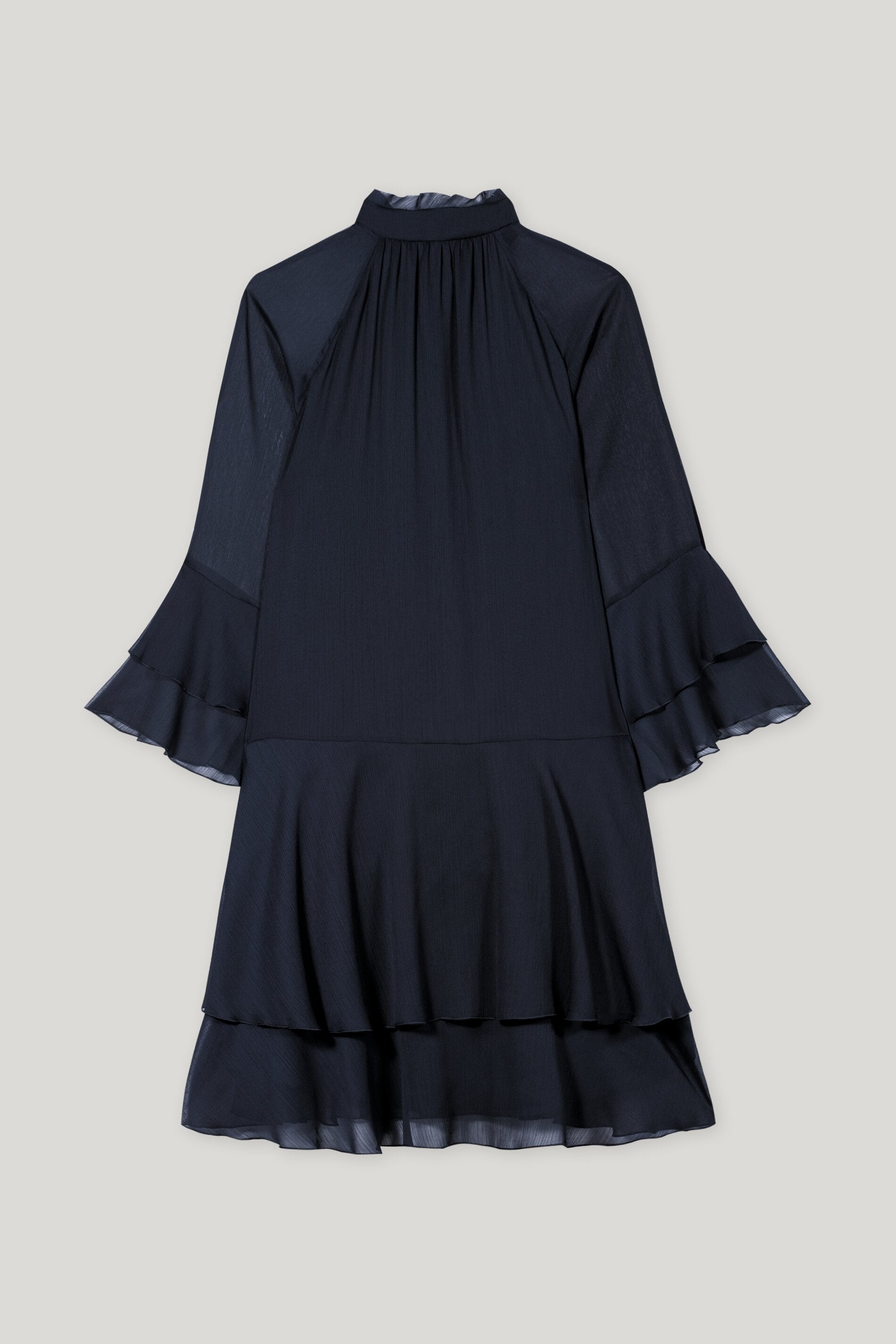 Kleid mit Rüschendetails - dark blue - Standard | Artikel Rück