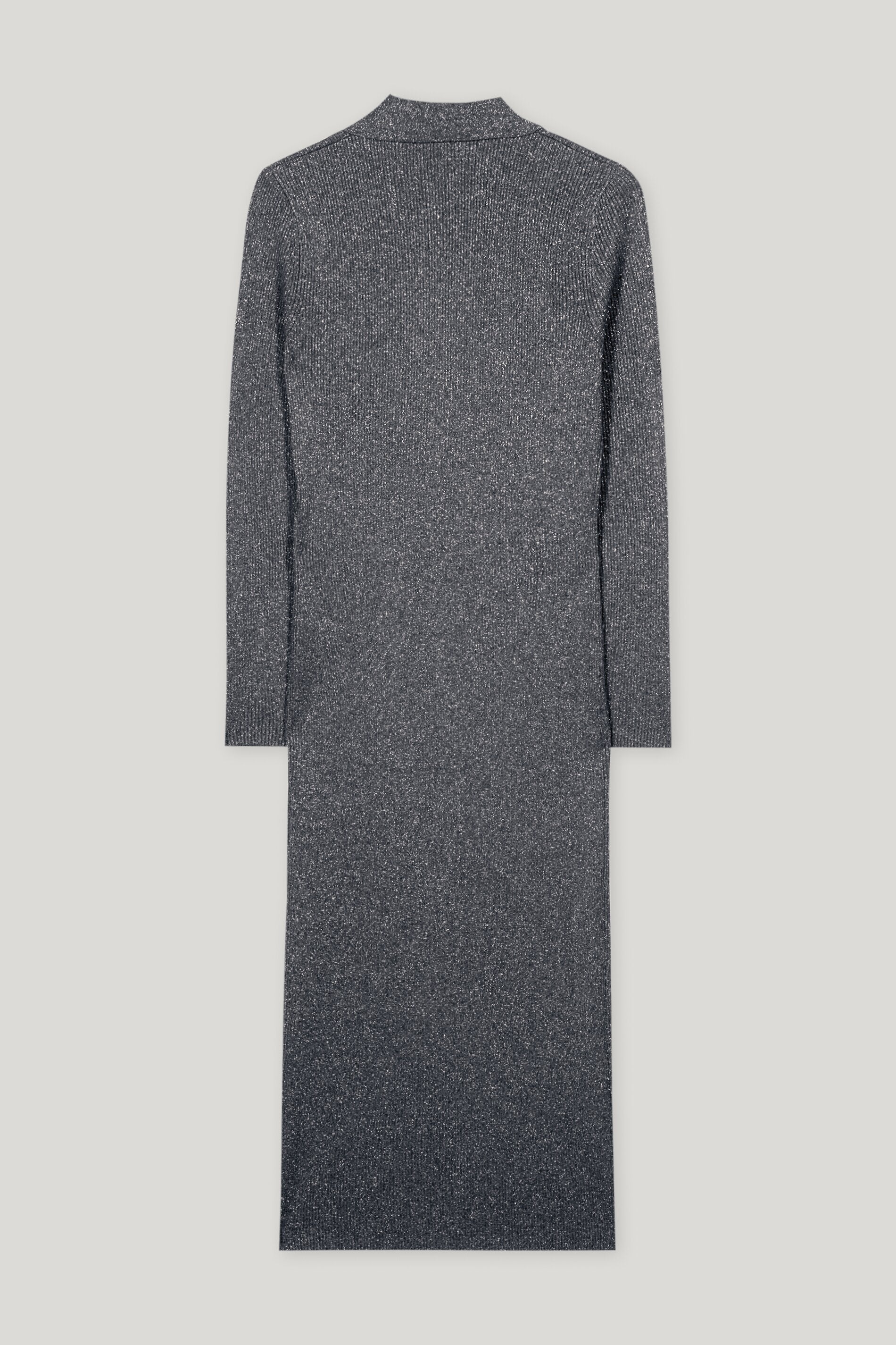 Langarm-Kleid aus Woll-Mix - urban grey - Standard | Artikel Rück