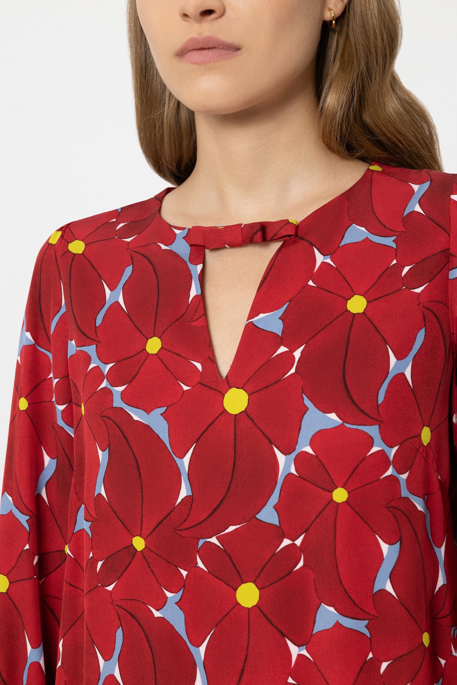 Mini-Kleid mit Flower-Print - multi - Standard | Model Detail