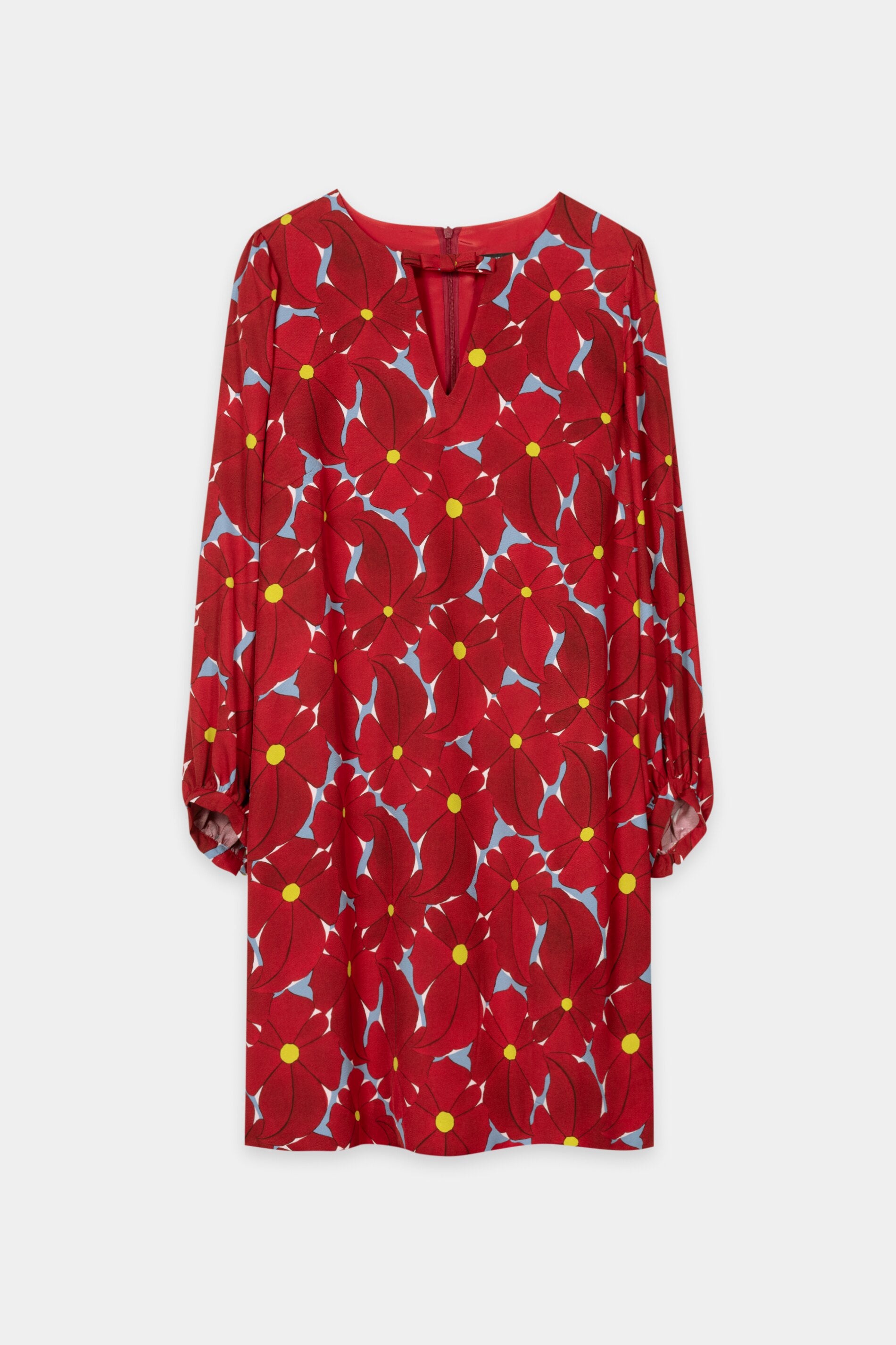 Mini-Kleid mit Flower-Print - multi - Standard | Artikel Front