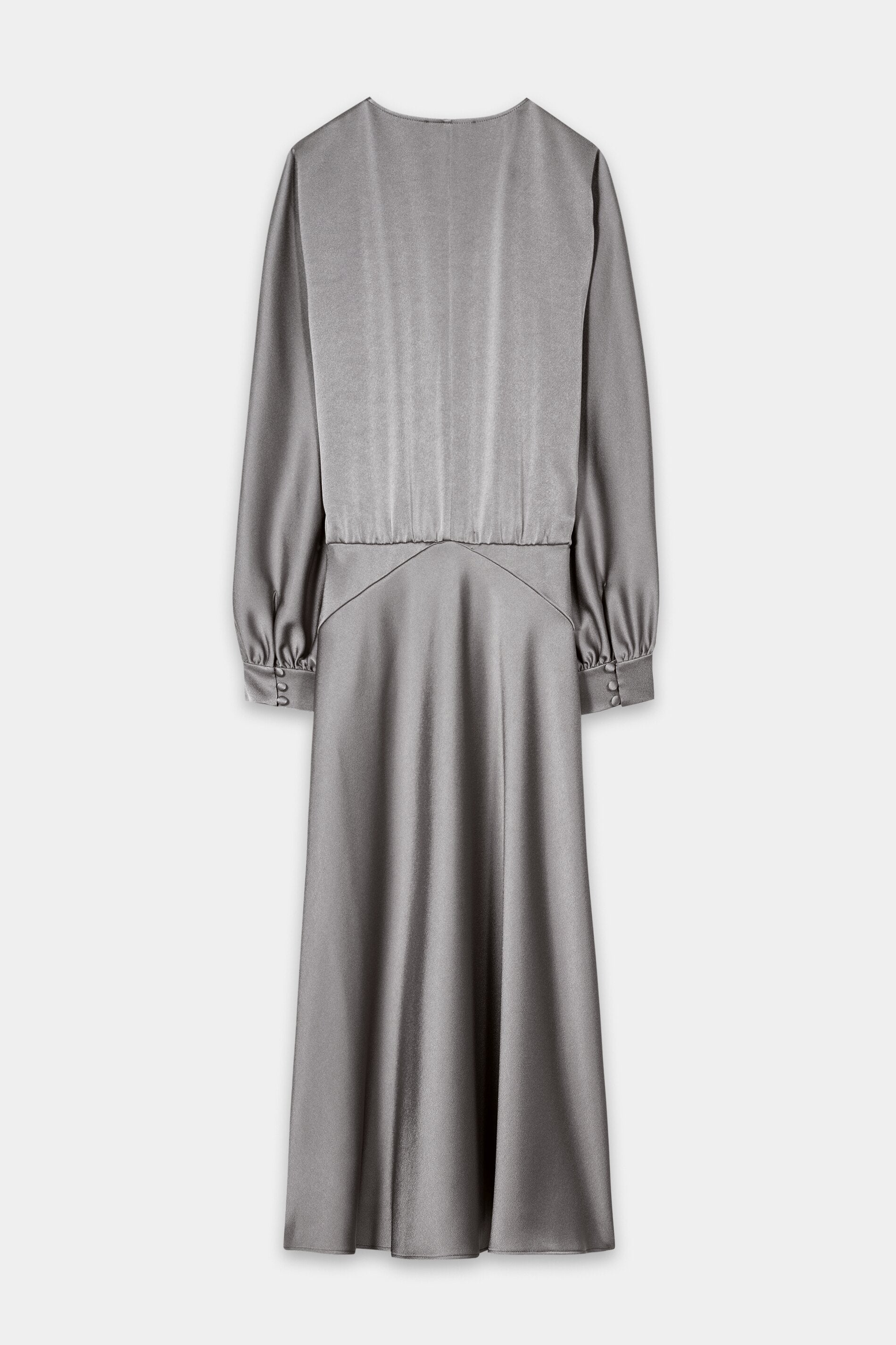 Midikleid mit Kimono-Ärmel - platin - Standard | Artikel Rück