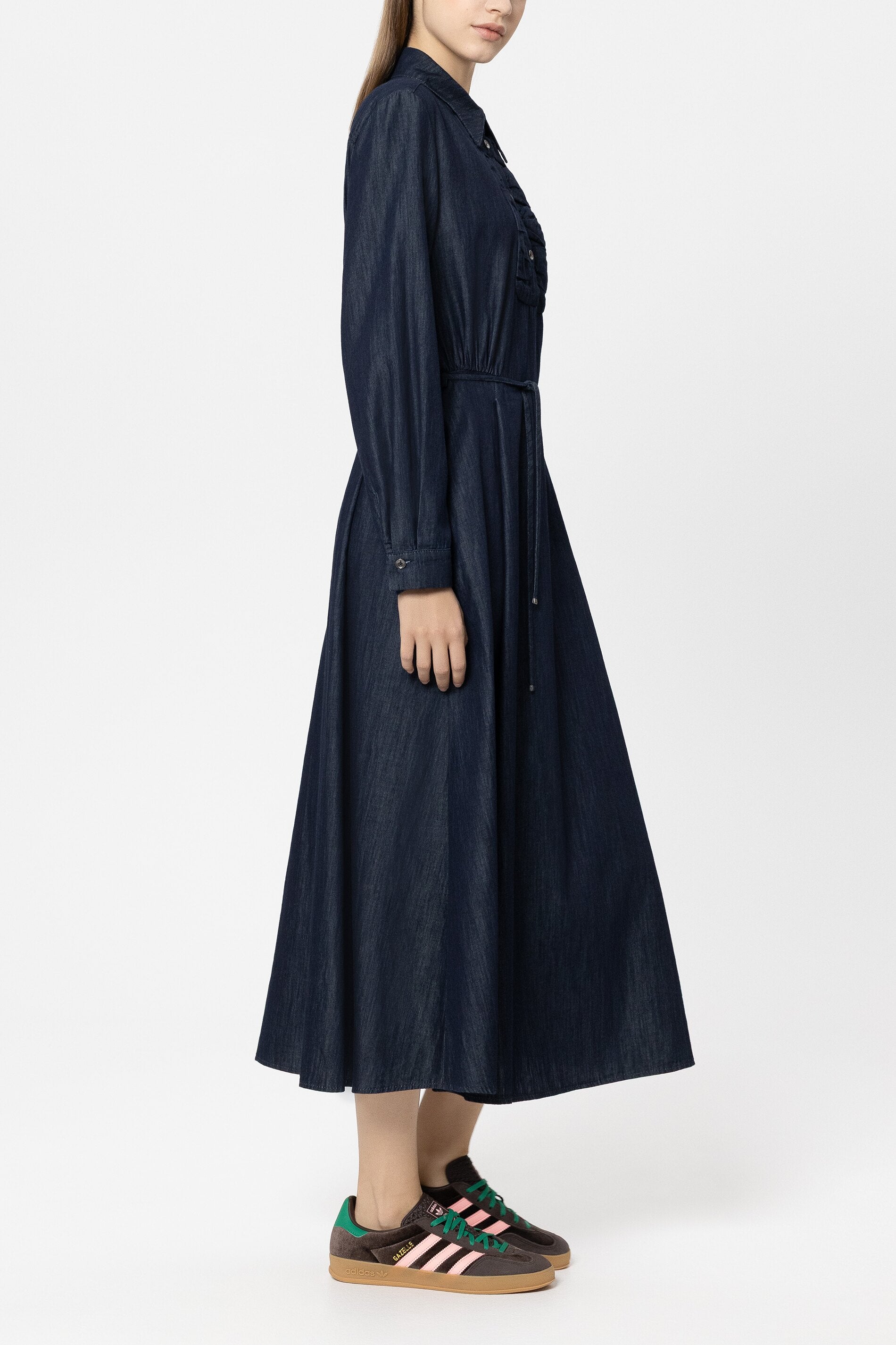 Denim-Maxi-Kleid - denim blue - Standard | Model Seite