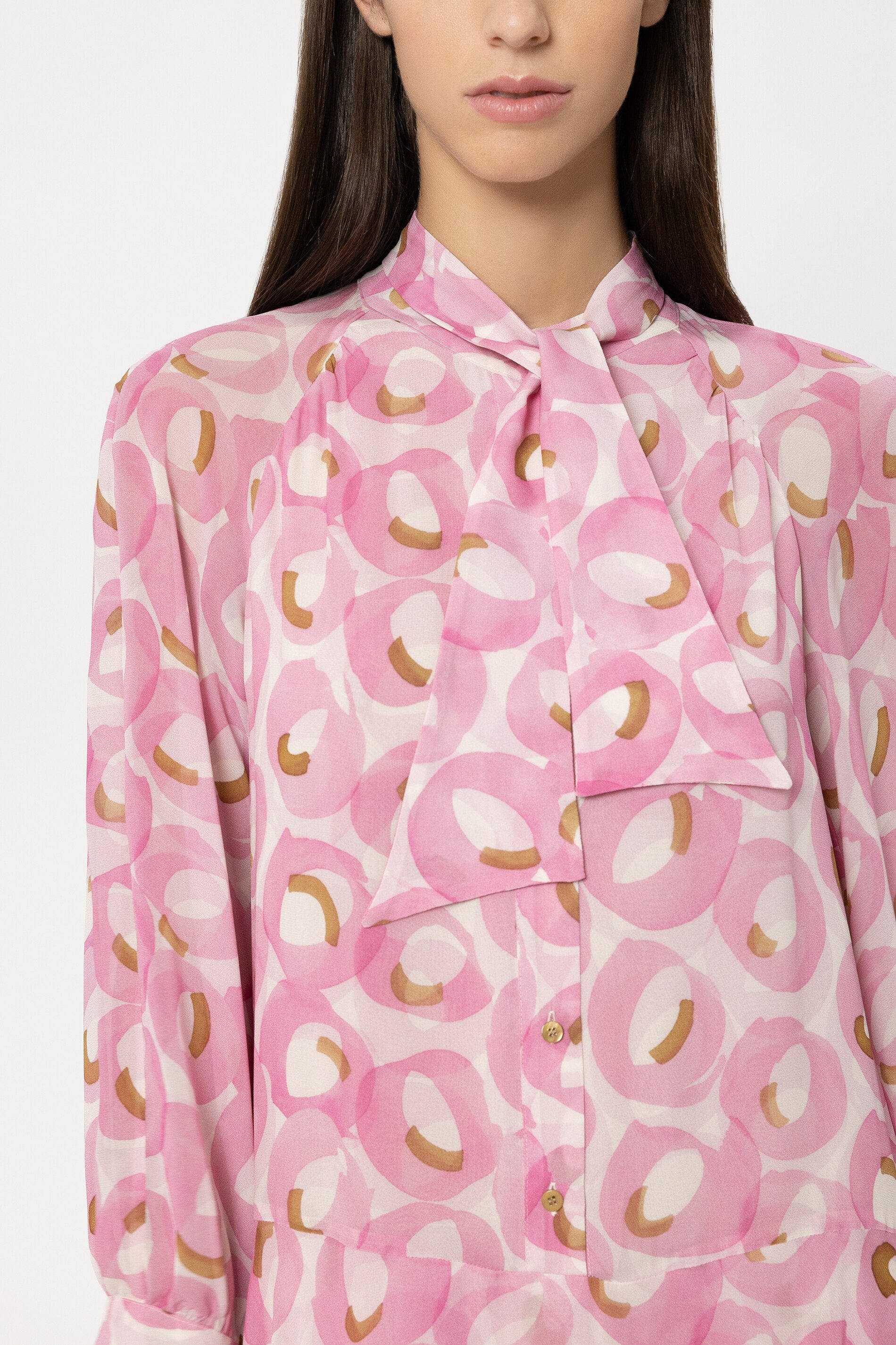 Boho-Kleid mit Retro-Print - creamy blush / cream - Standard | Model Detail