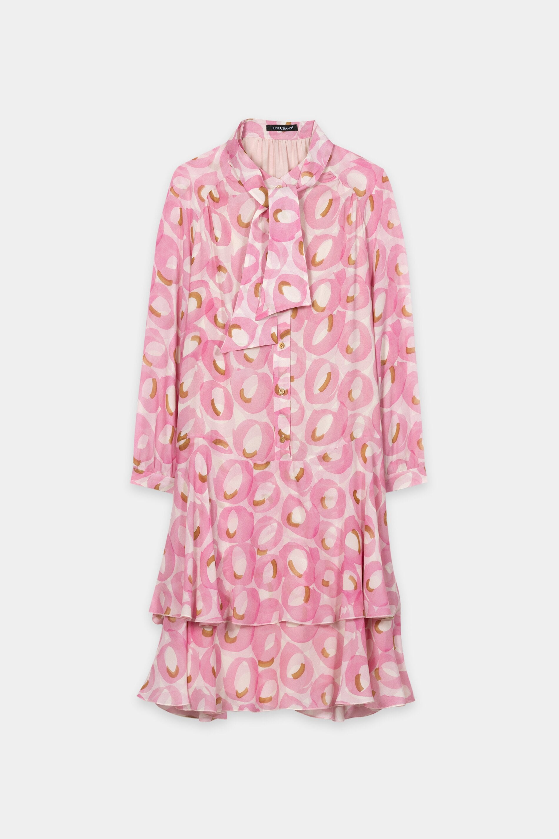 Boho-Kleid mit Retro-Print - creamy blush / cream - Standard | Artikel Front