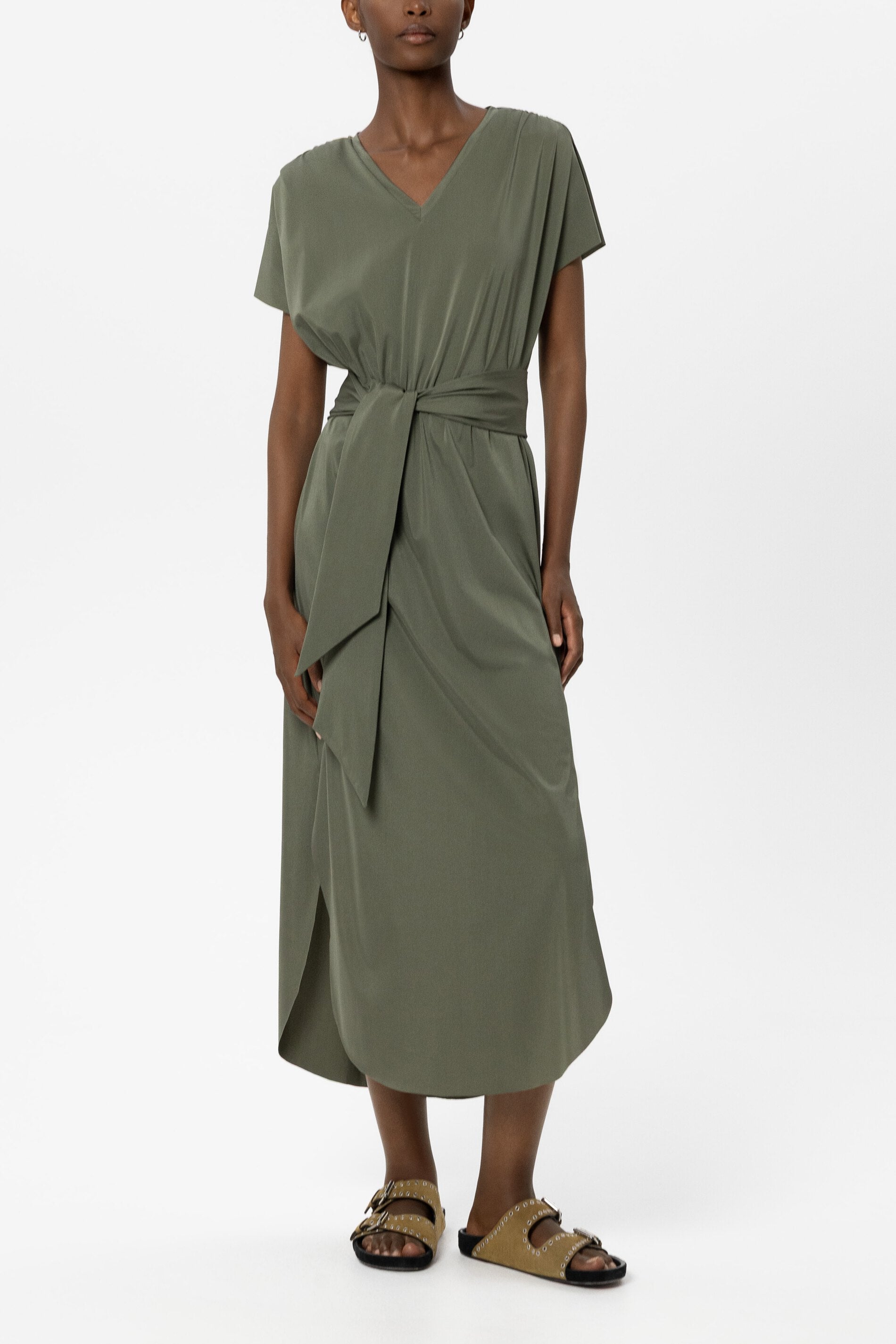 Softshell-Kleid - khaki - Standard | Model Front