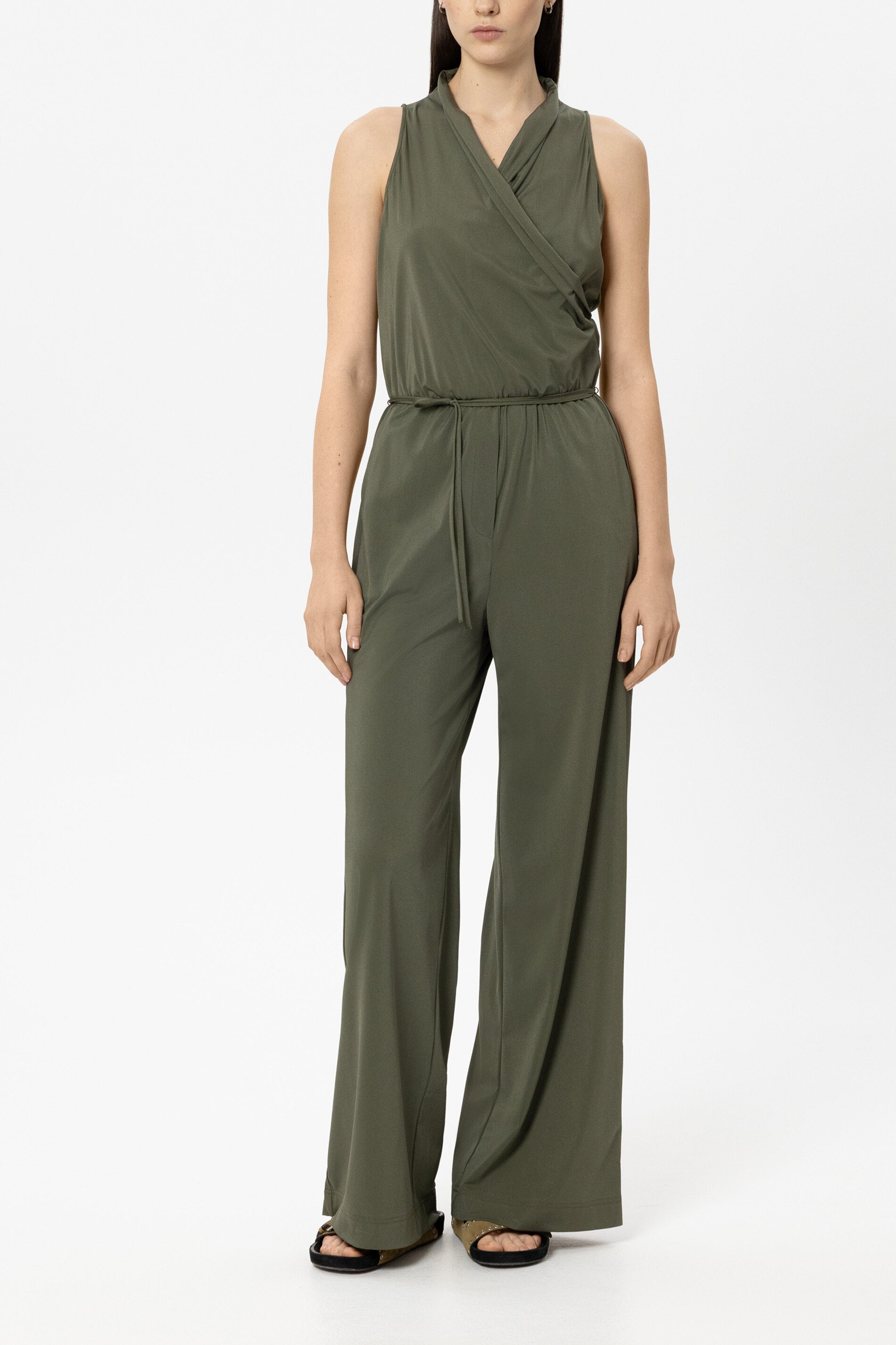 Softshell-Jumpsuit - khaki - Standard | Model Front