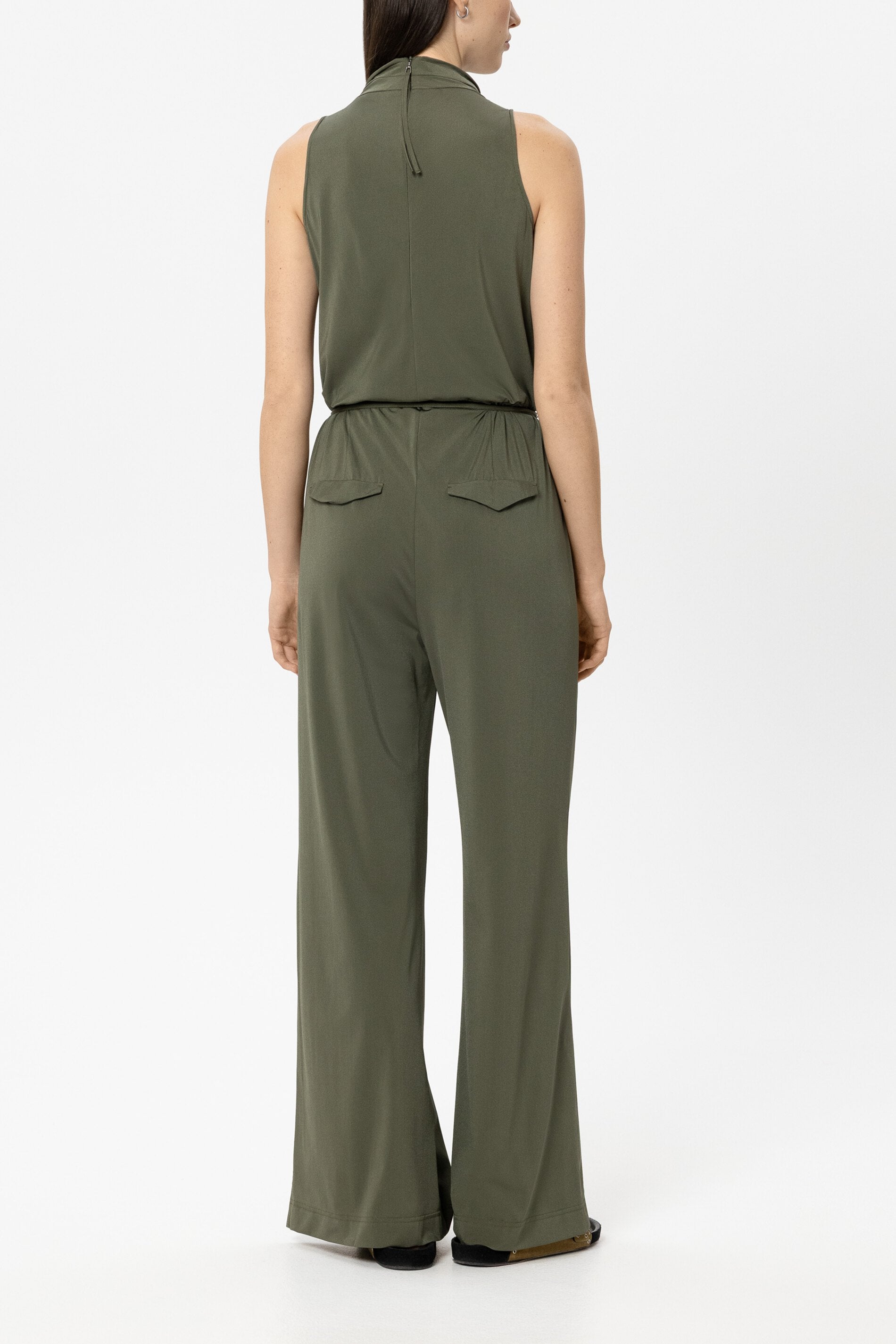 Softshell-Jumpsuit - khaki - Standard | Model Rück