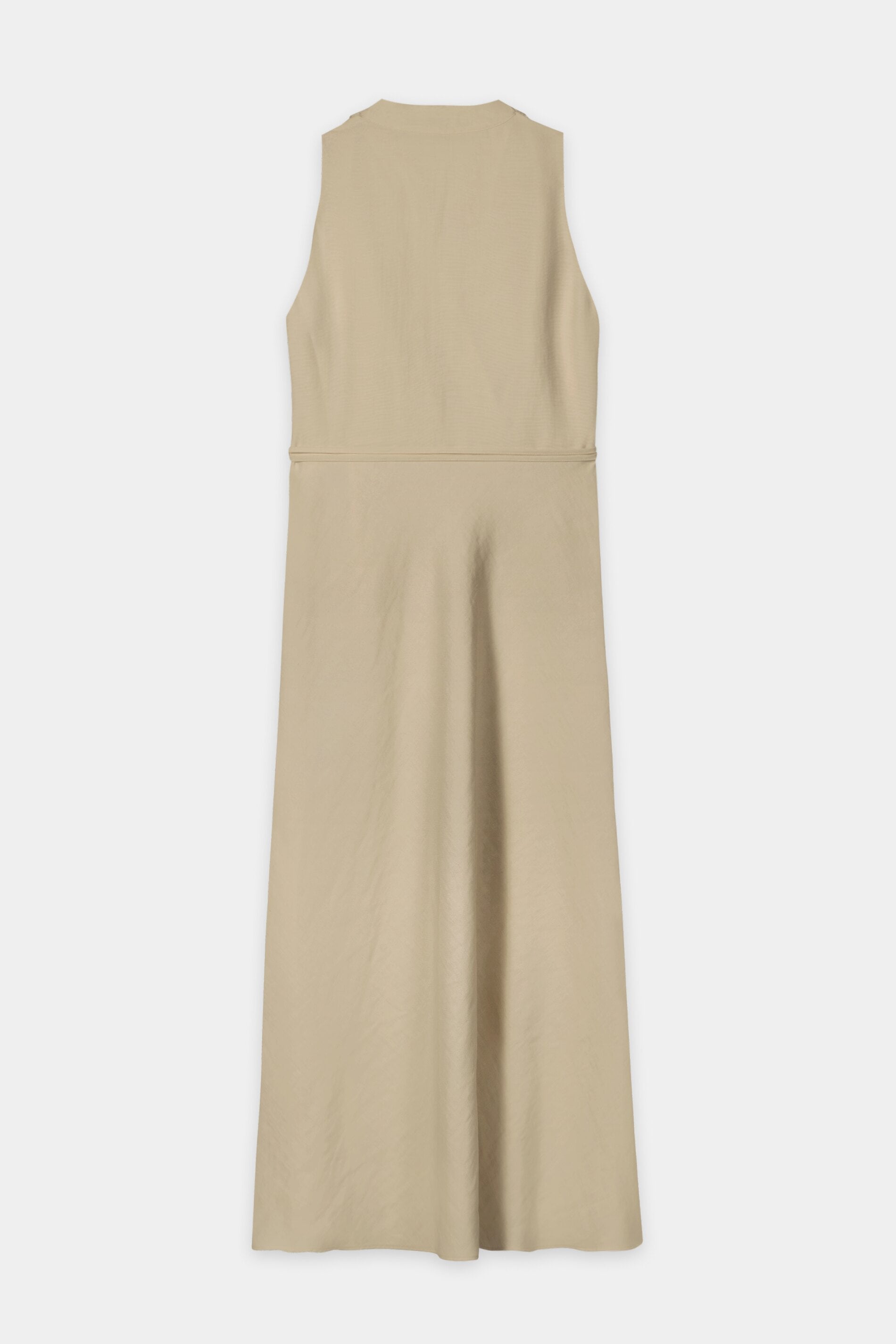 Midikleid aus Leinen-Mix - sand - Standard | Artikel Rück