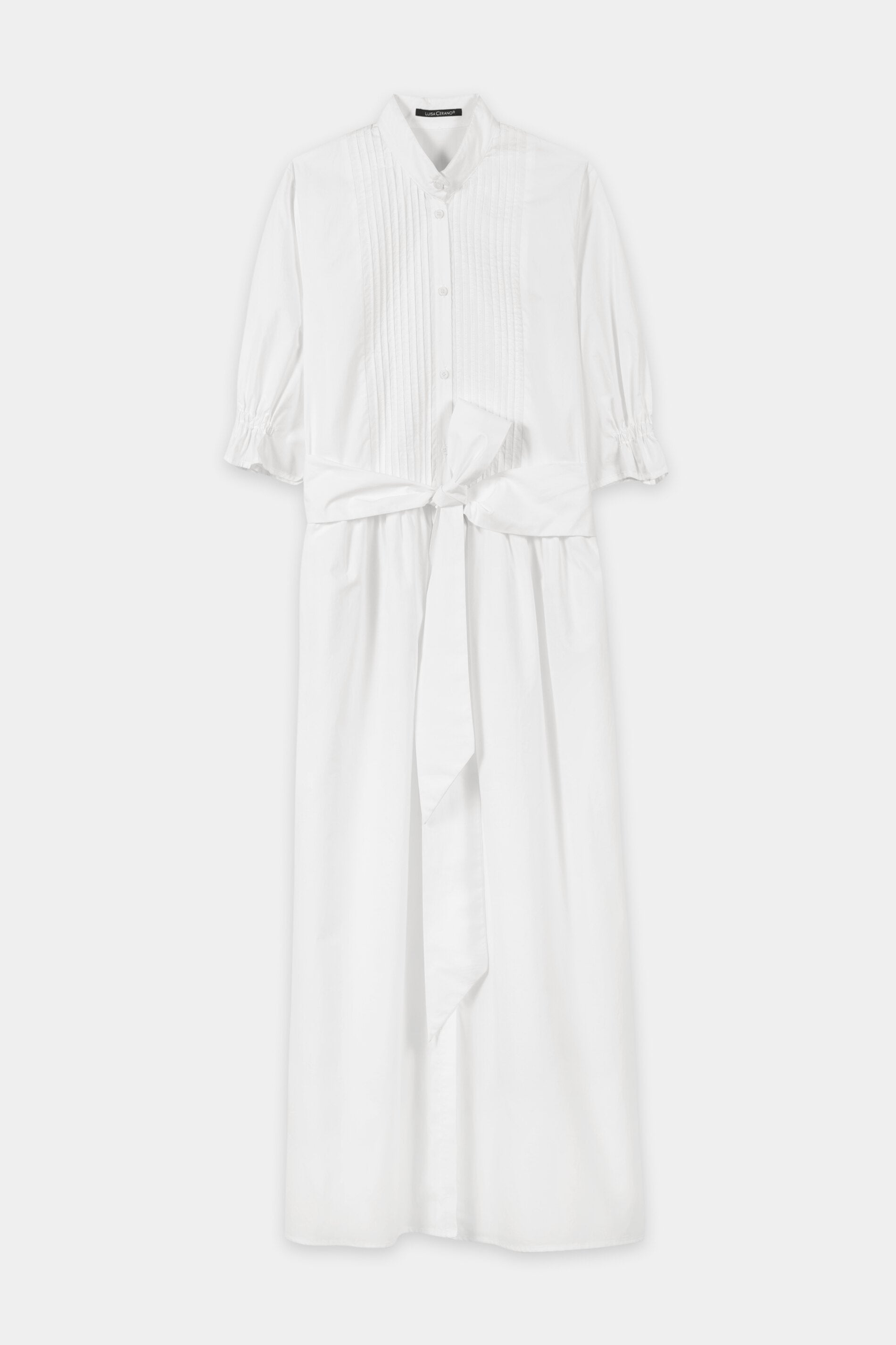 Baumwoll-Hemdblusenkleid - white - Standard | Artikel Front