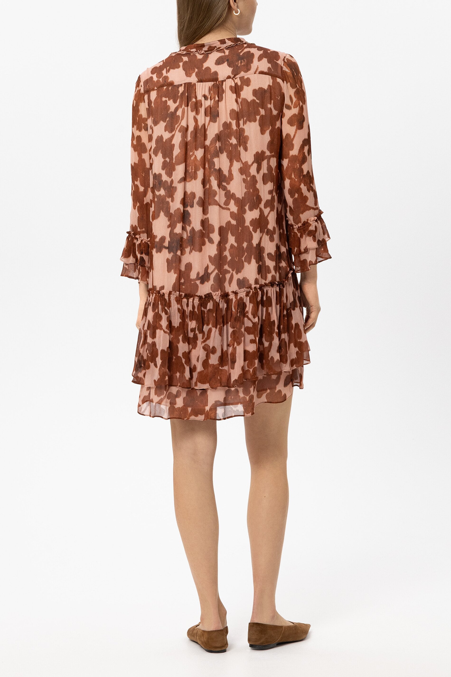 Boho-Kleid mit Flower-Print - multi - Standard | Model Rück