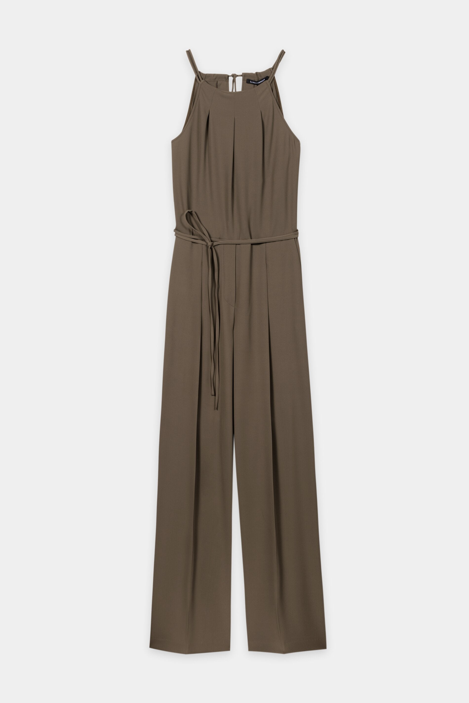 Jumpsuit mit Bindebanddetails - muskat - Standard | Artikel Front