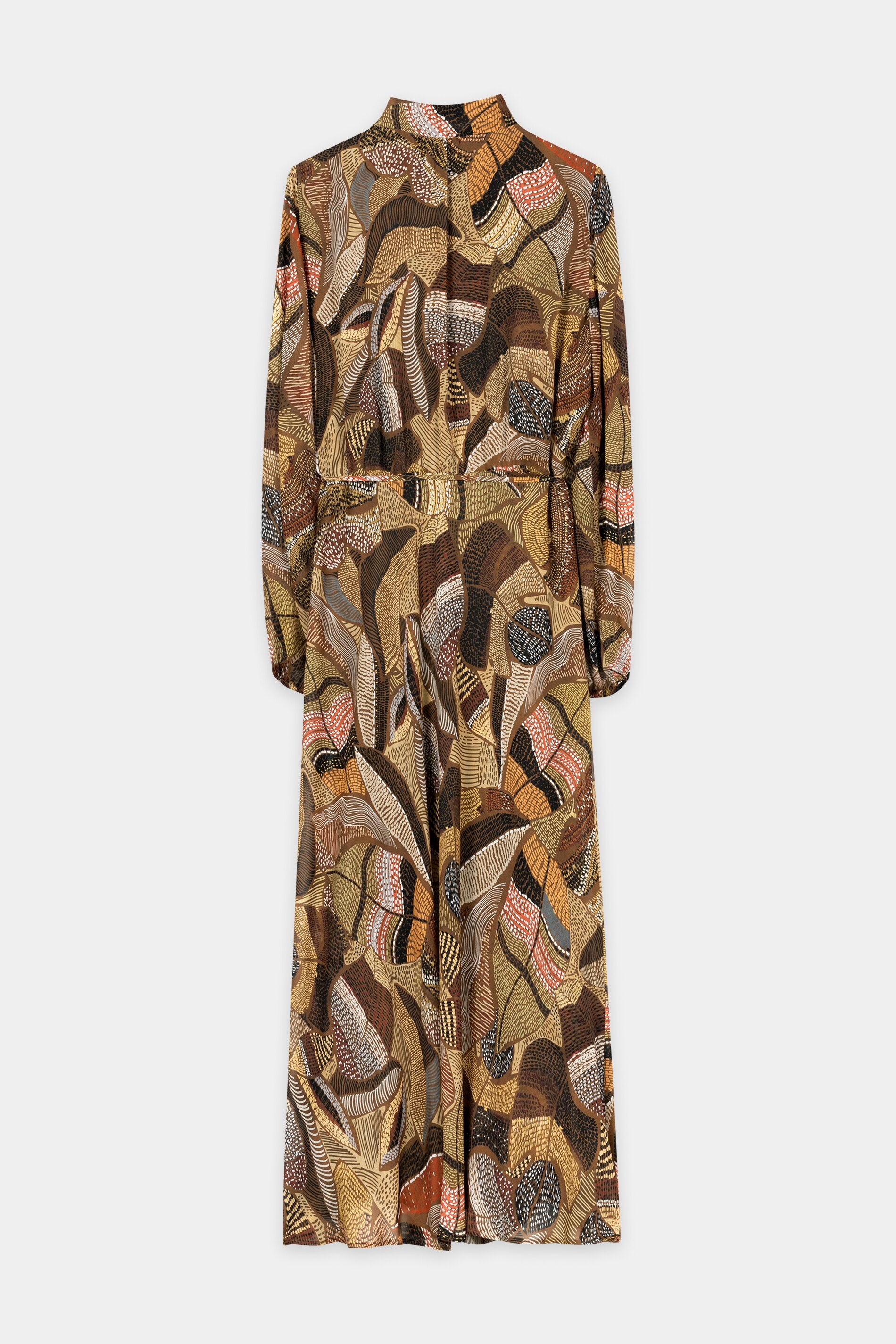 Boho-Kleid mit Ethnic-Print - caramel - Standard | Artikel Rück